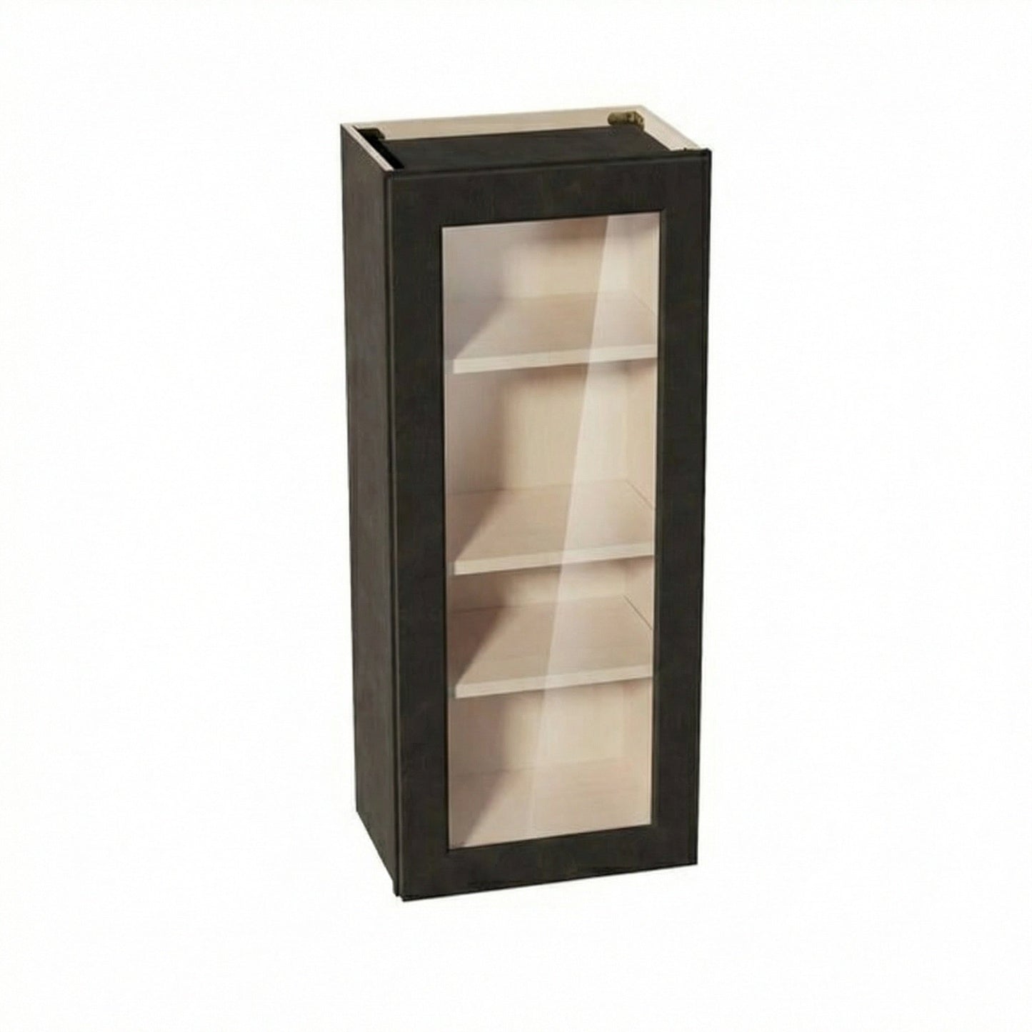 Shaker Glass Door Wall Cabinet 18" (W1842GD) · Ardelle - Charcoal - Hero