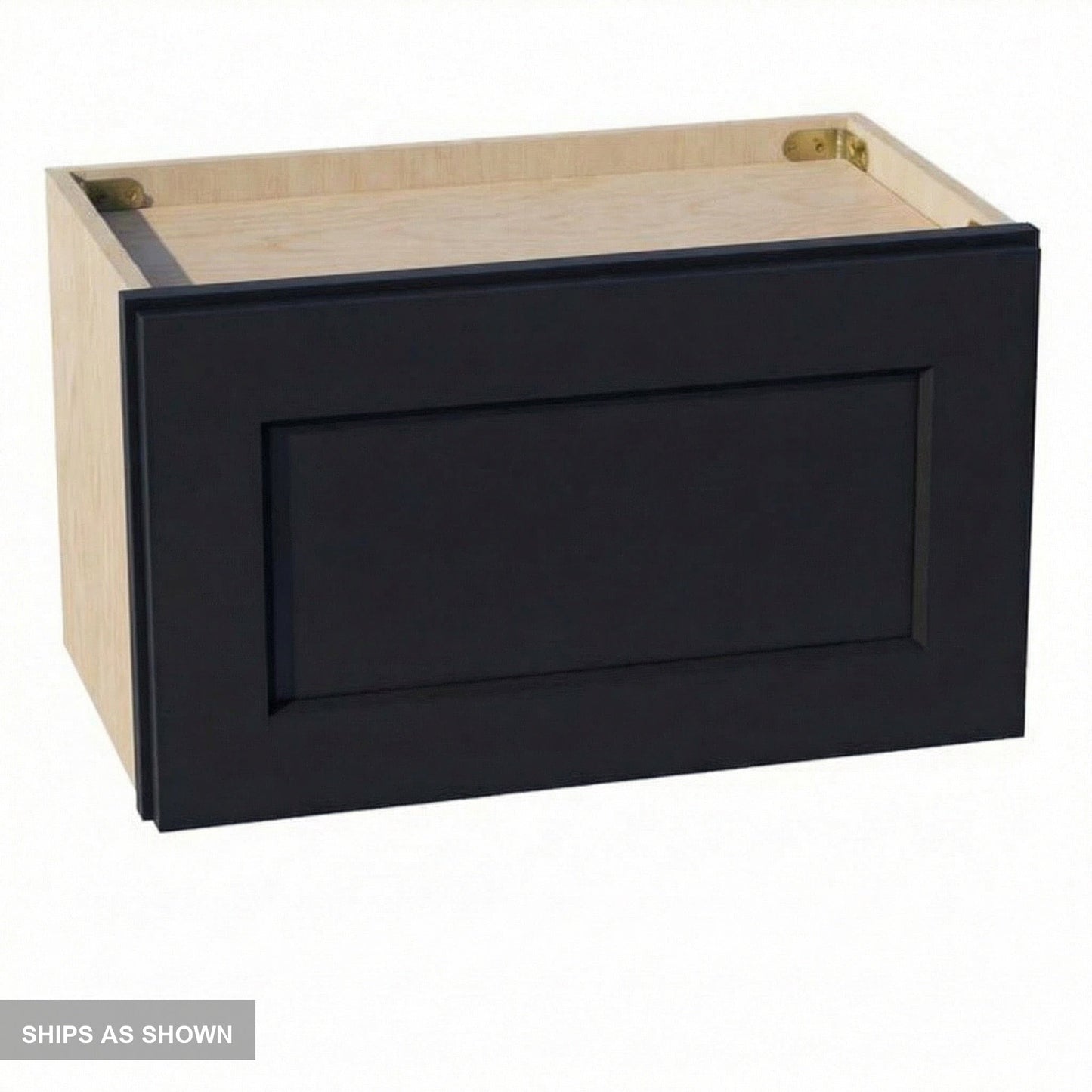 Shaker Bridge Wall Cabinet 21" (W2112) · Ardelle - Ebony - Flat Pack