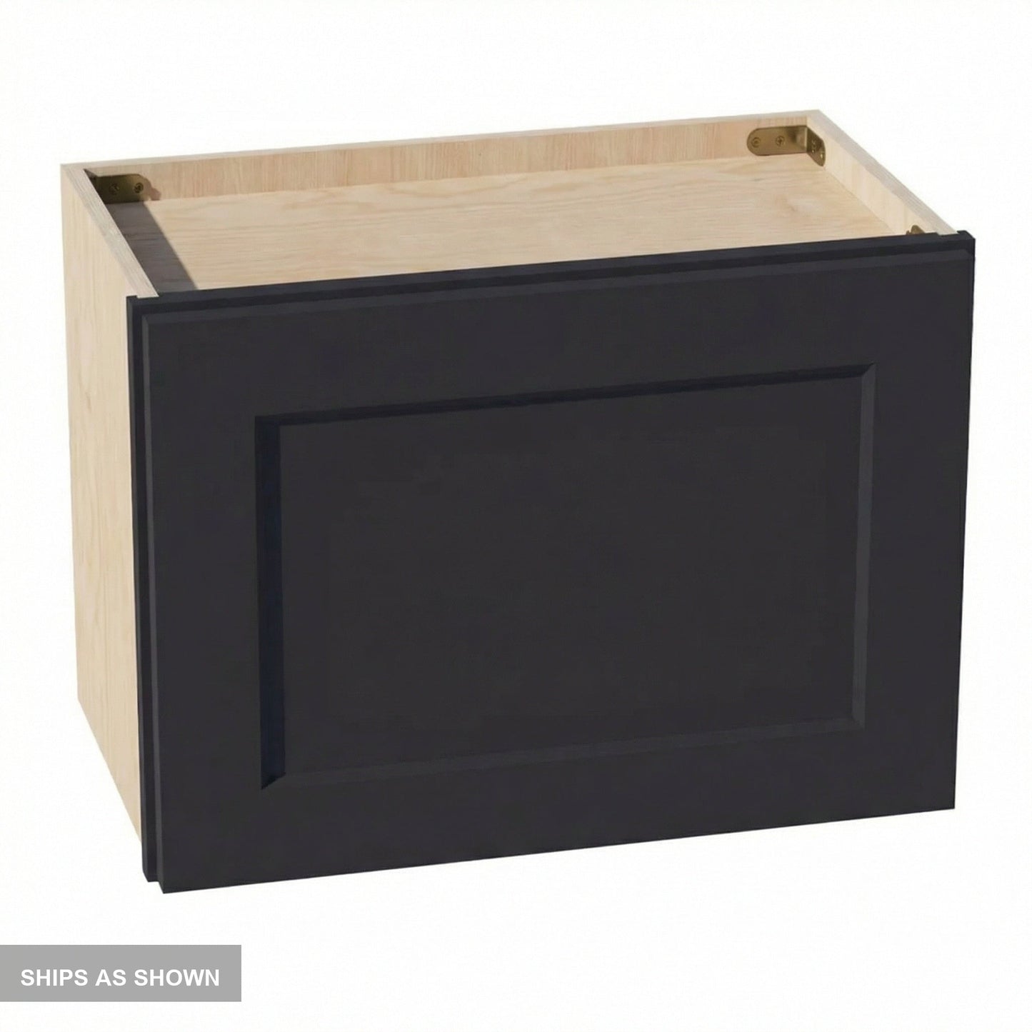 Shaker Bridge Wall Cabinet 21" (W2115) · Ardelle - Ebony - Flat Pack
