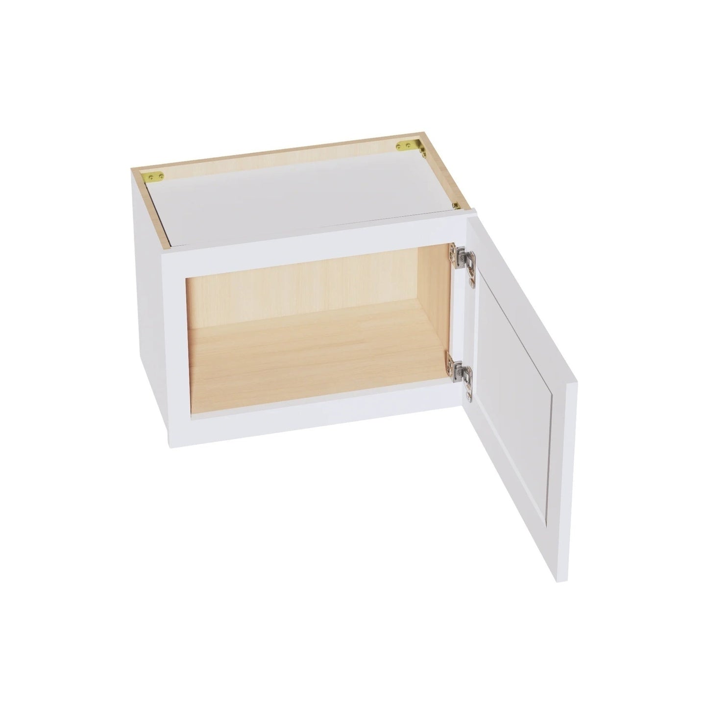 Slim Shaker Bridge Wall Cabinet 21" (W2115) · Slim - Frost - Interior