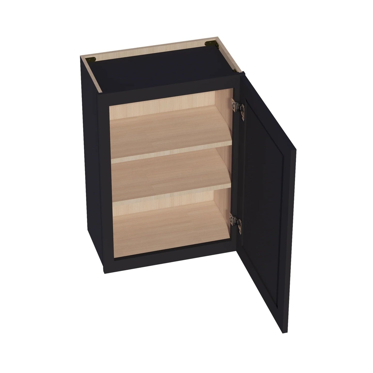 Shaker Wall Cabinet 21" (W2130) · Ardelle - Ebony - Interior