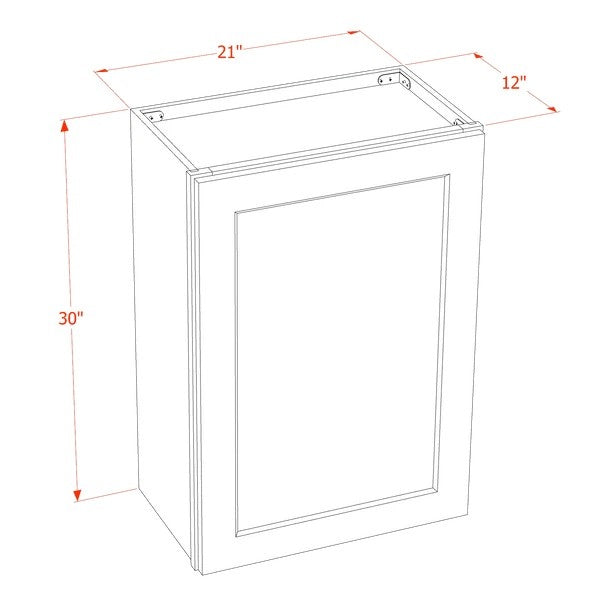 Quik Cabinets W2130 Tallis Swan White - Dimensions