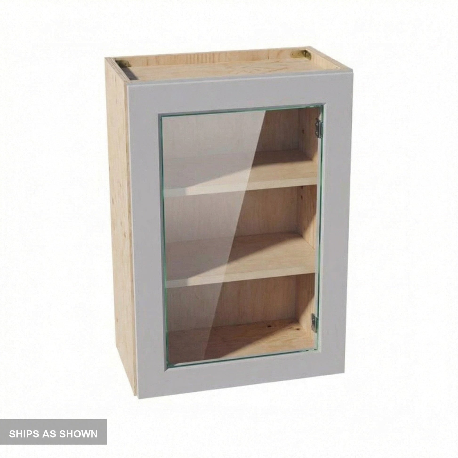 Shaker Glass Door Wall Cabinet 21" (W2130GD) · Ardelle