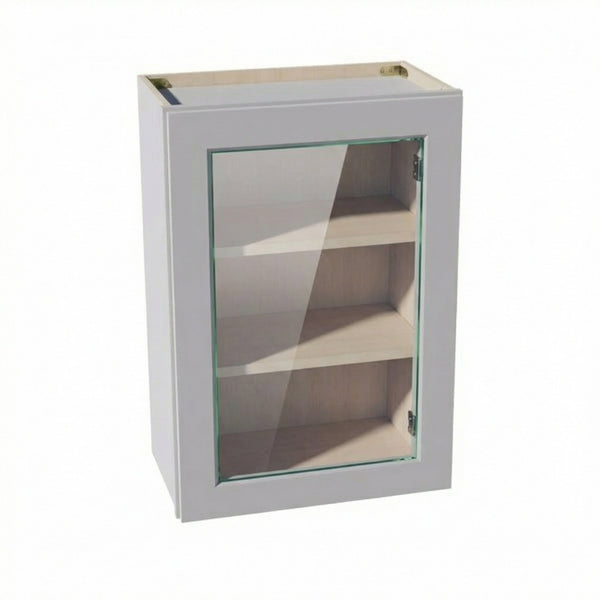 Shaker Glass Door Wall Cabinet 21" (W2130GD) · Ardelle - Ash - Hero