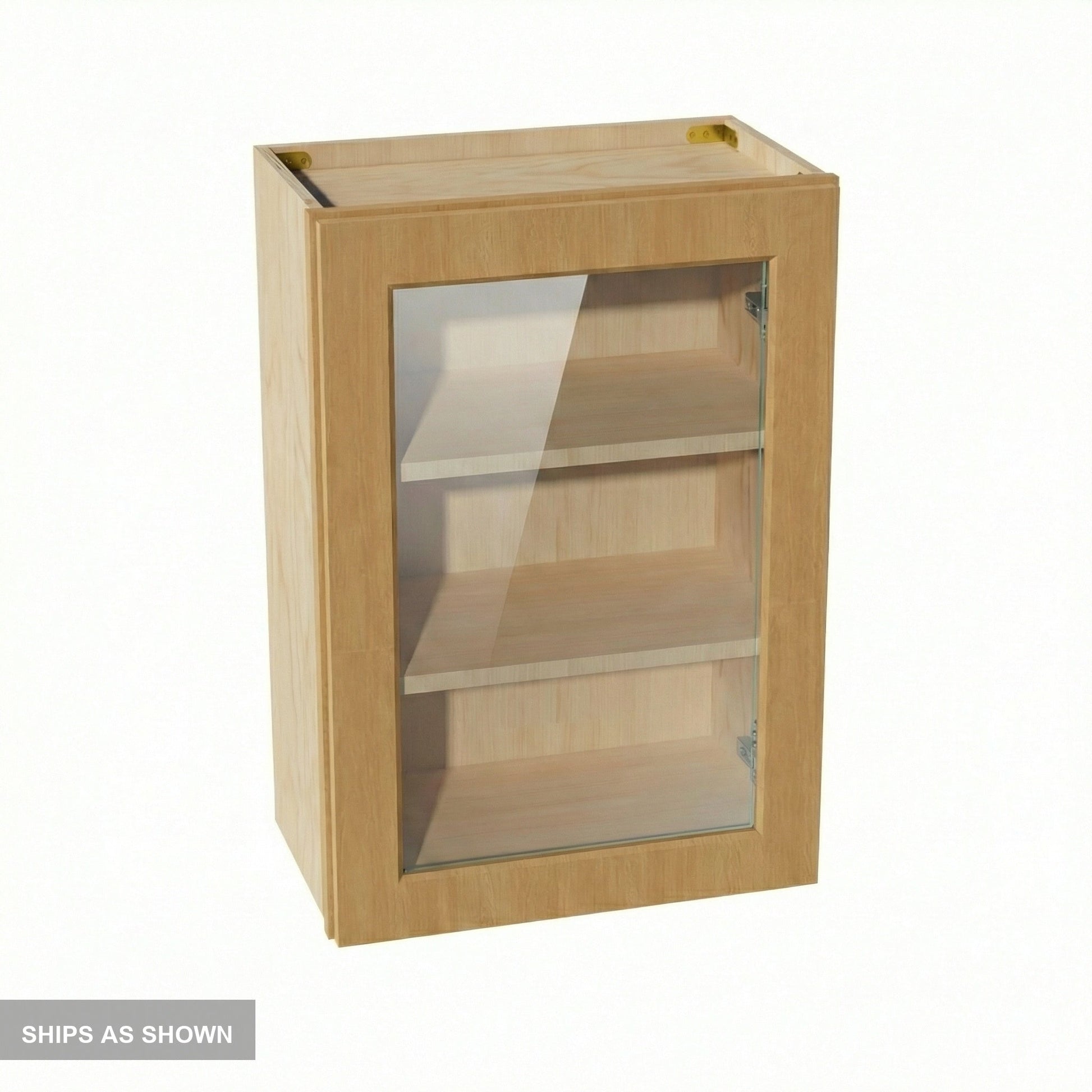 Shaker Glass Door Wall Cabinet 21" (W2130GD) · Ardelle