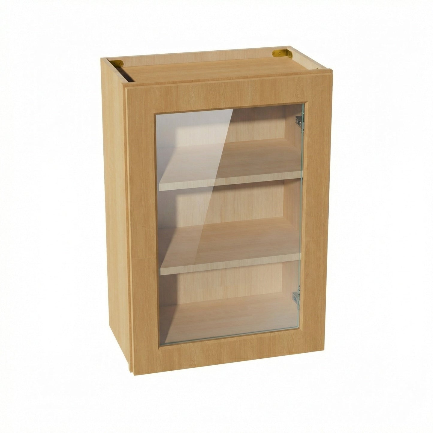 Shaker Glass Door Wall Cabinet 21" (W2130GD) · Ardelle - Timber - Hero