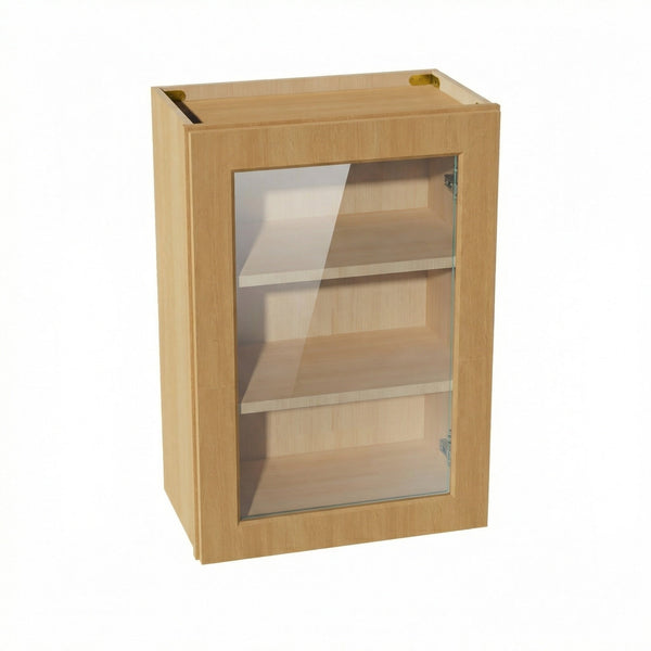 Shaker Glass Door Wall Cabinet 21" (W2130GD) · Ardelle - Timber - Hero