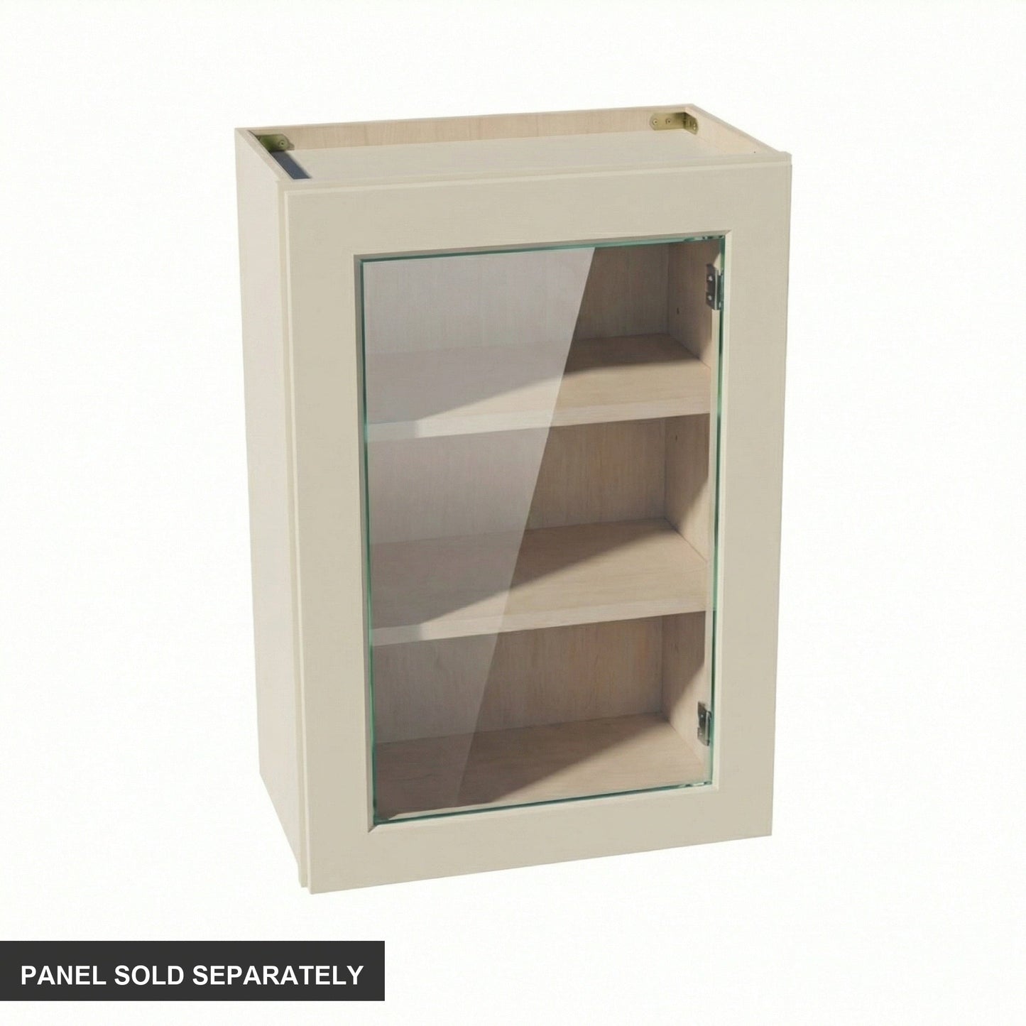 Shaker Glass Door Wall Cabinet 21" (W2130GD) · Tallis - Swan White - Product