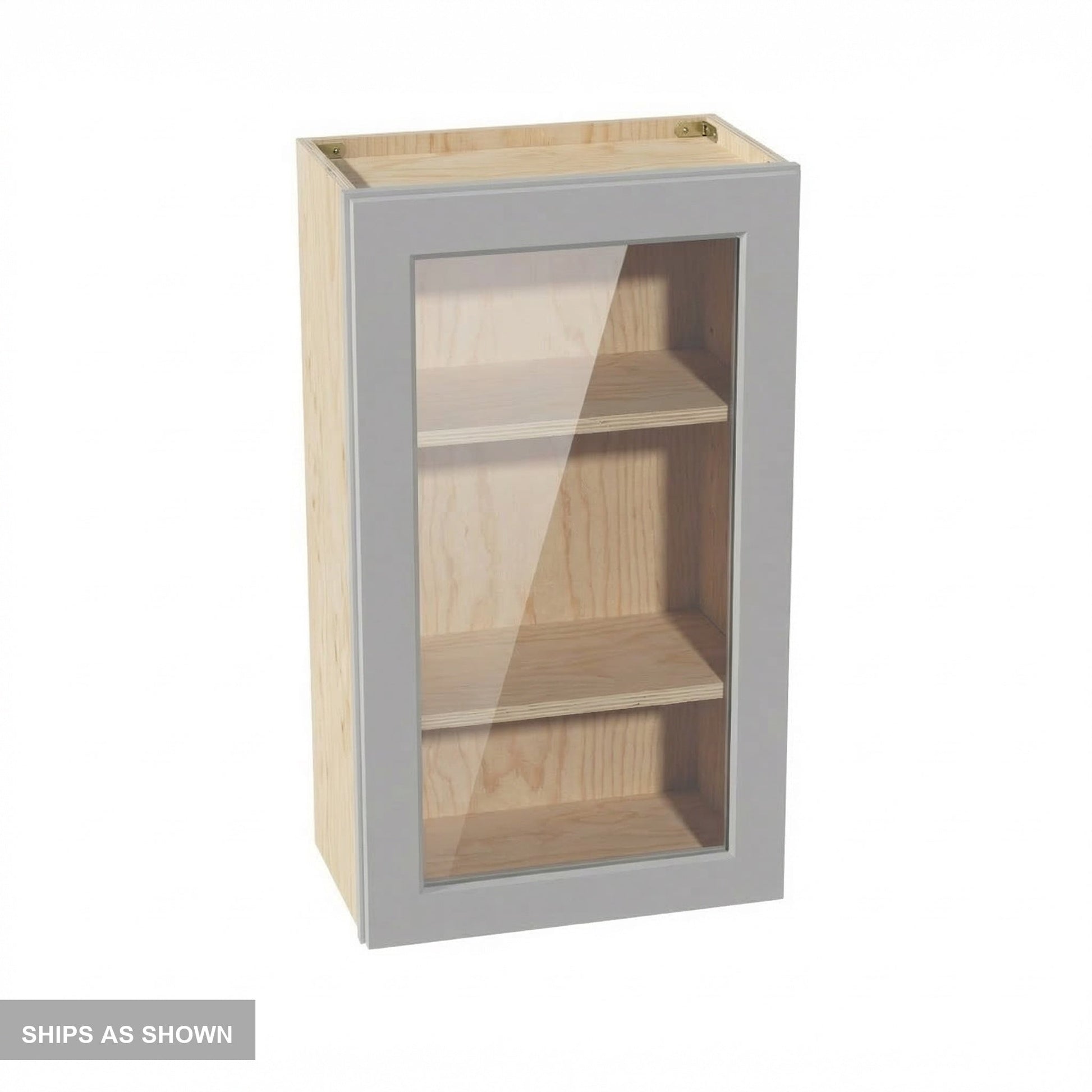 Shaker Glass Door Wall Cabinet 21" (W2136GD) · Ardelle
