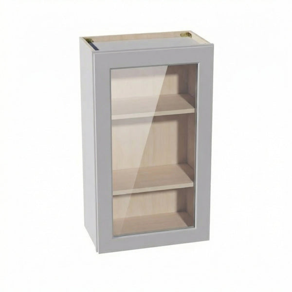 Shaker Glass Door Wall Cabinet 21" (W2136GD) · Ardelle - Ash - Hero