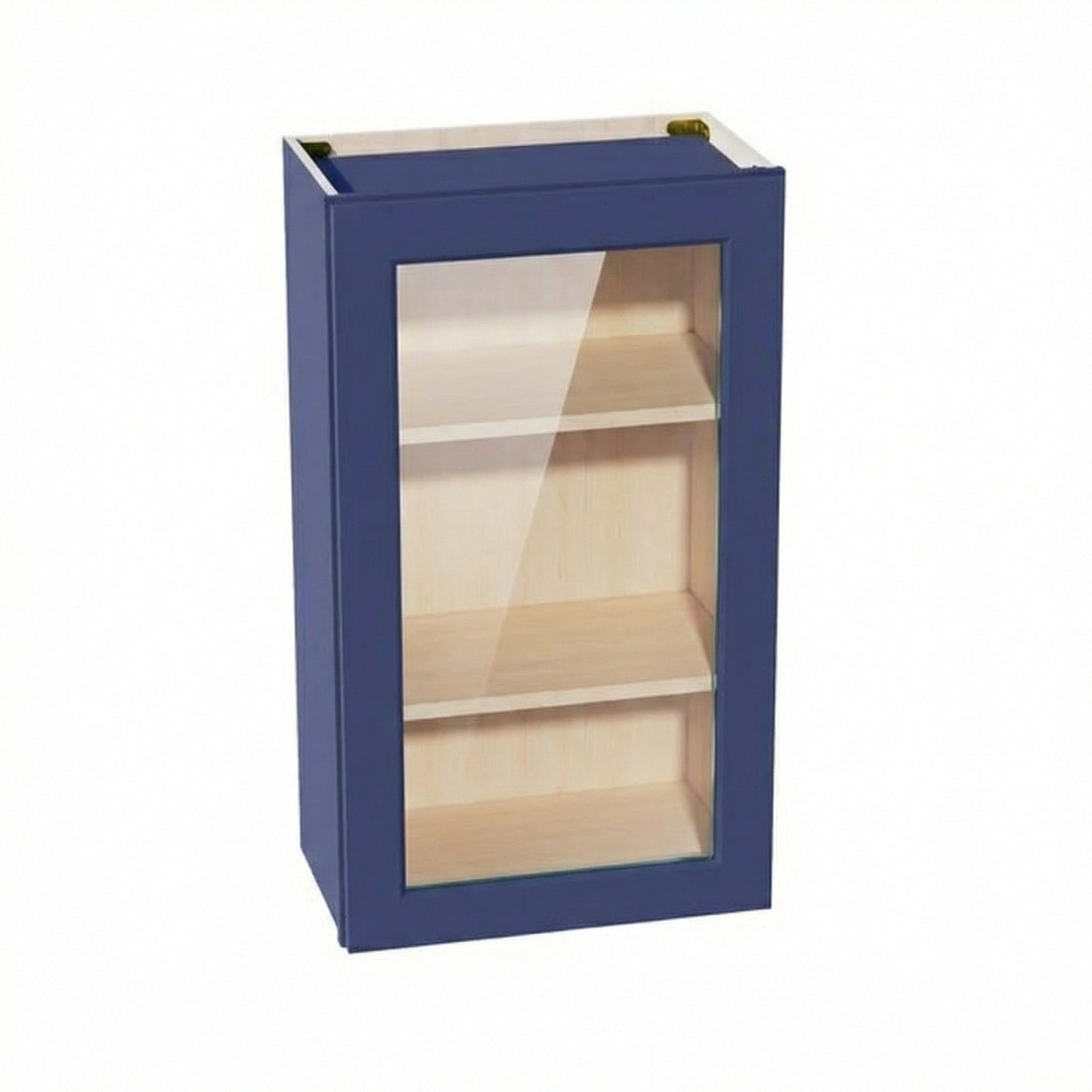 Shaker Glass Door Wall Cabinet 21" (W2136GD) · Ardelle - Blue - Hero