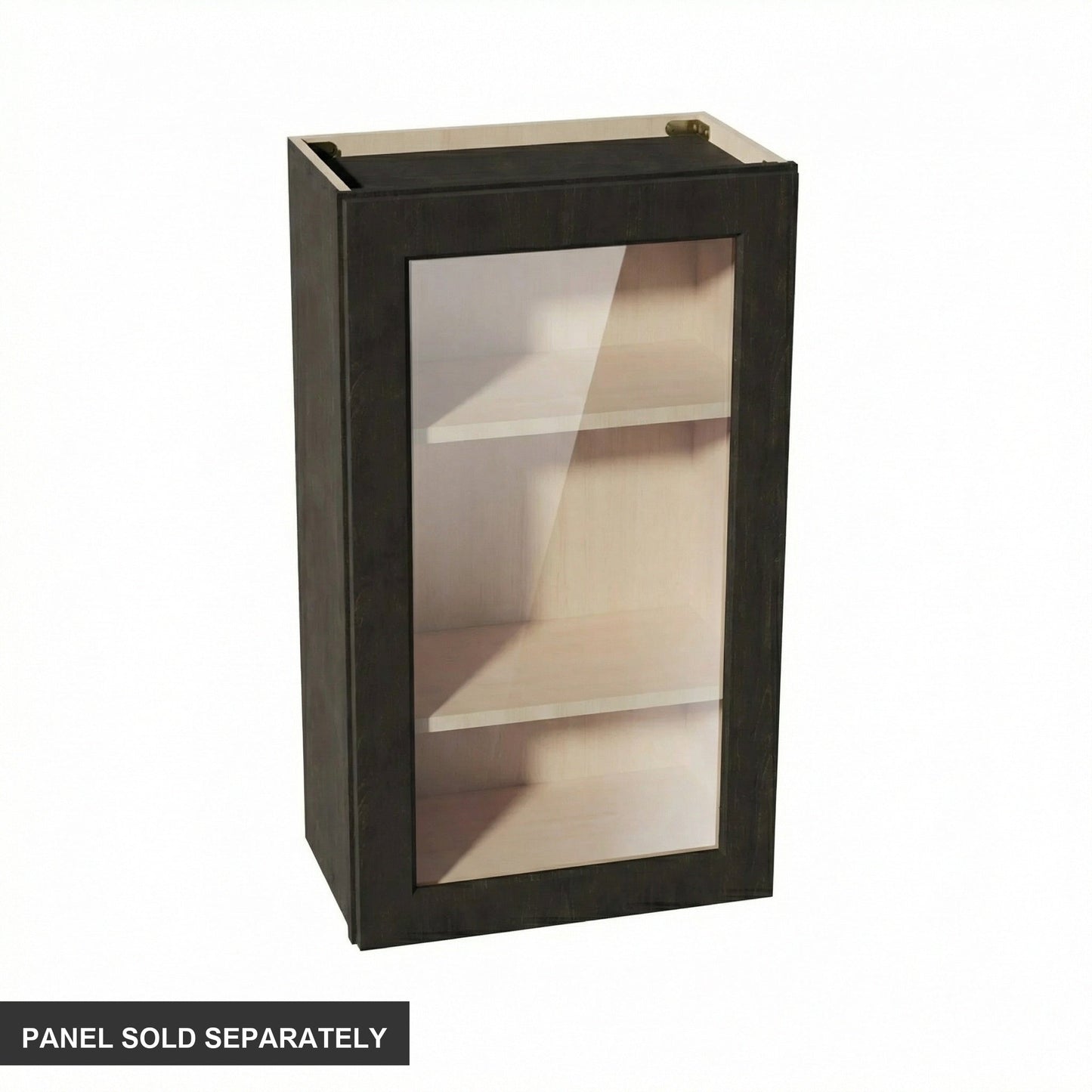 Shaker Glass Door Wall Cabinet 21" (W2136GD) · Ardelle - Charcoal - Product