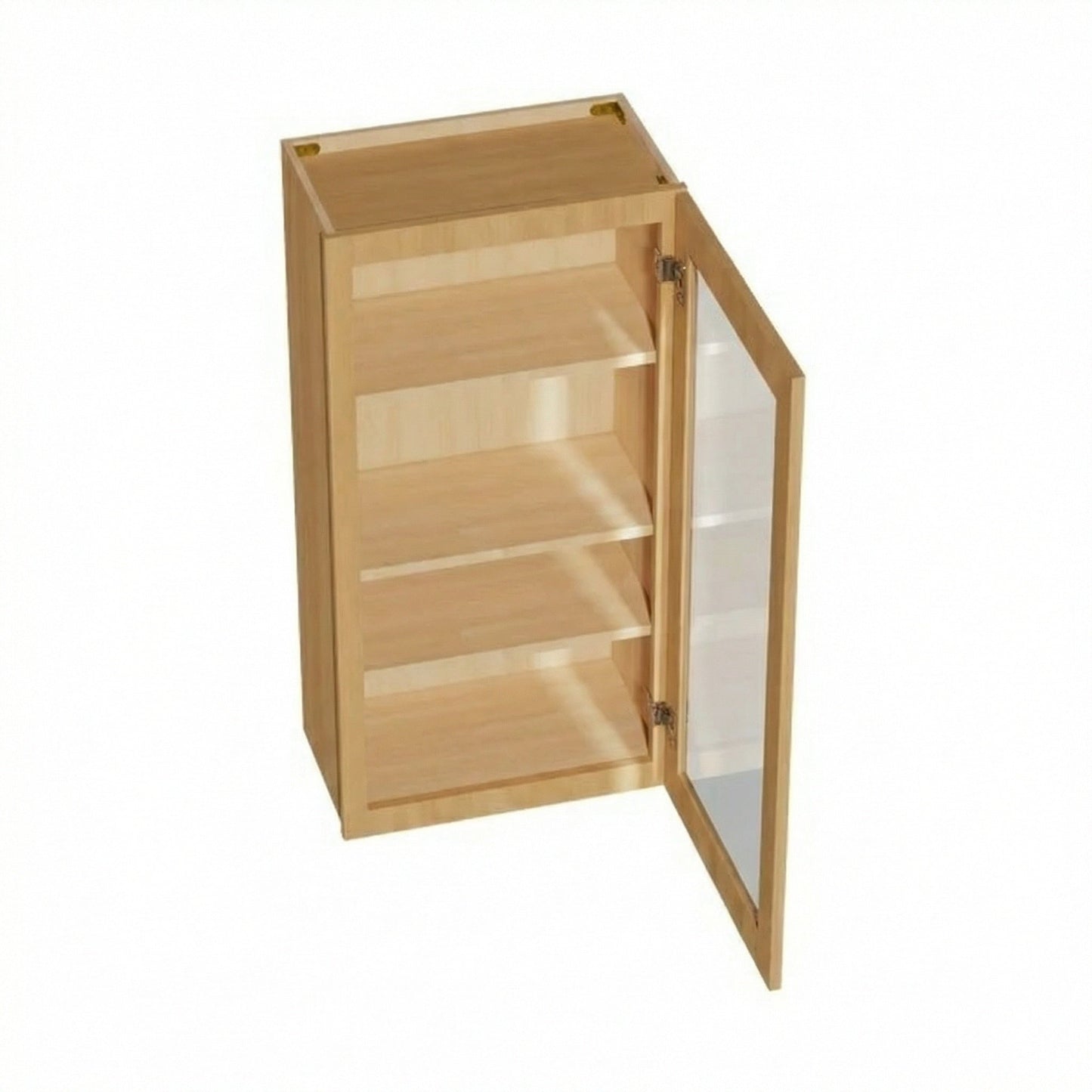 Shaker Glass Door Wall Cabinet 21" (W2142GD) · Ardelle - Timber - Interior