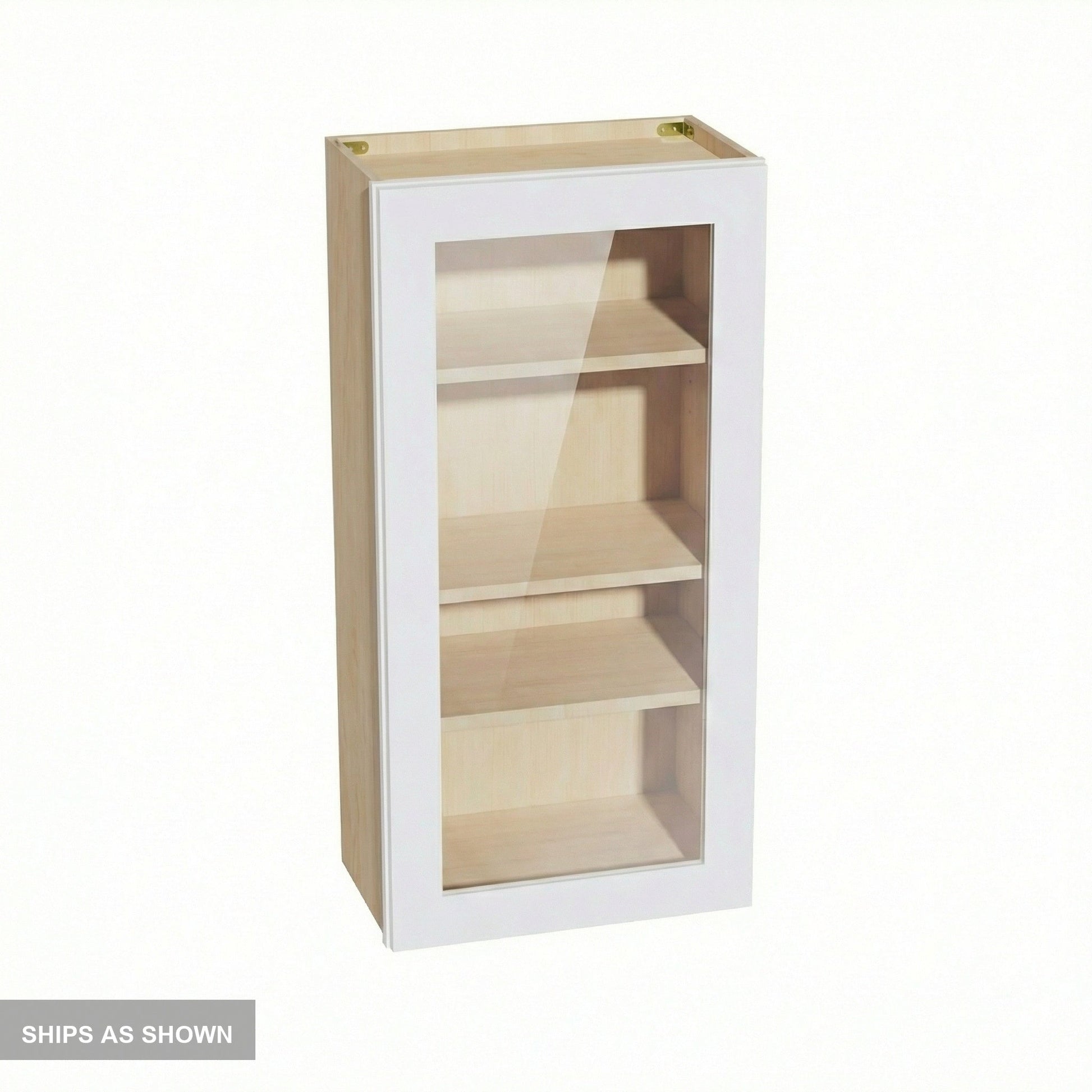 Shaker Glass Door Wall Cabinet 21" (W2142GD) · Ardelle