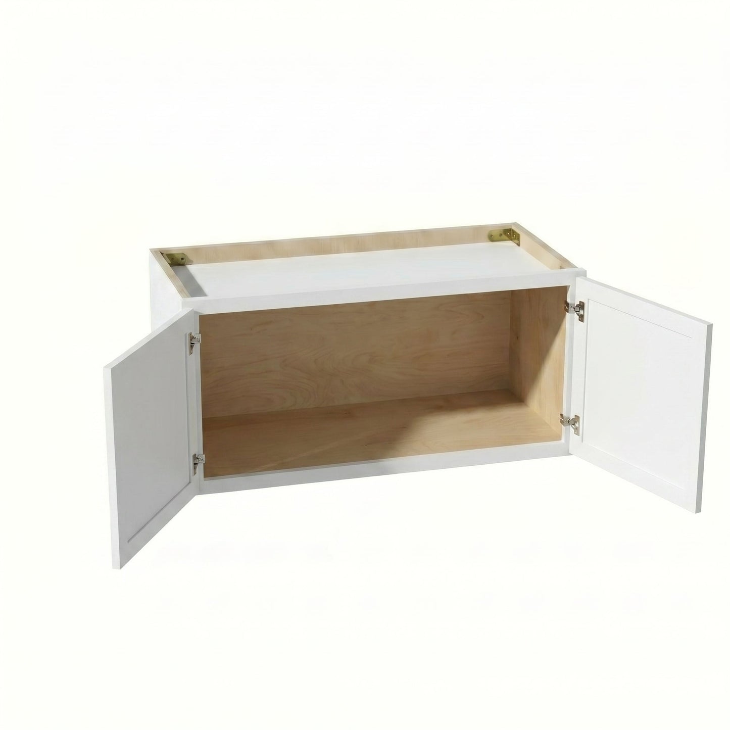 Slim Shaker Bridge Wall Cabinet 24" (W2412) · Slim - Frost - Interior