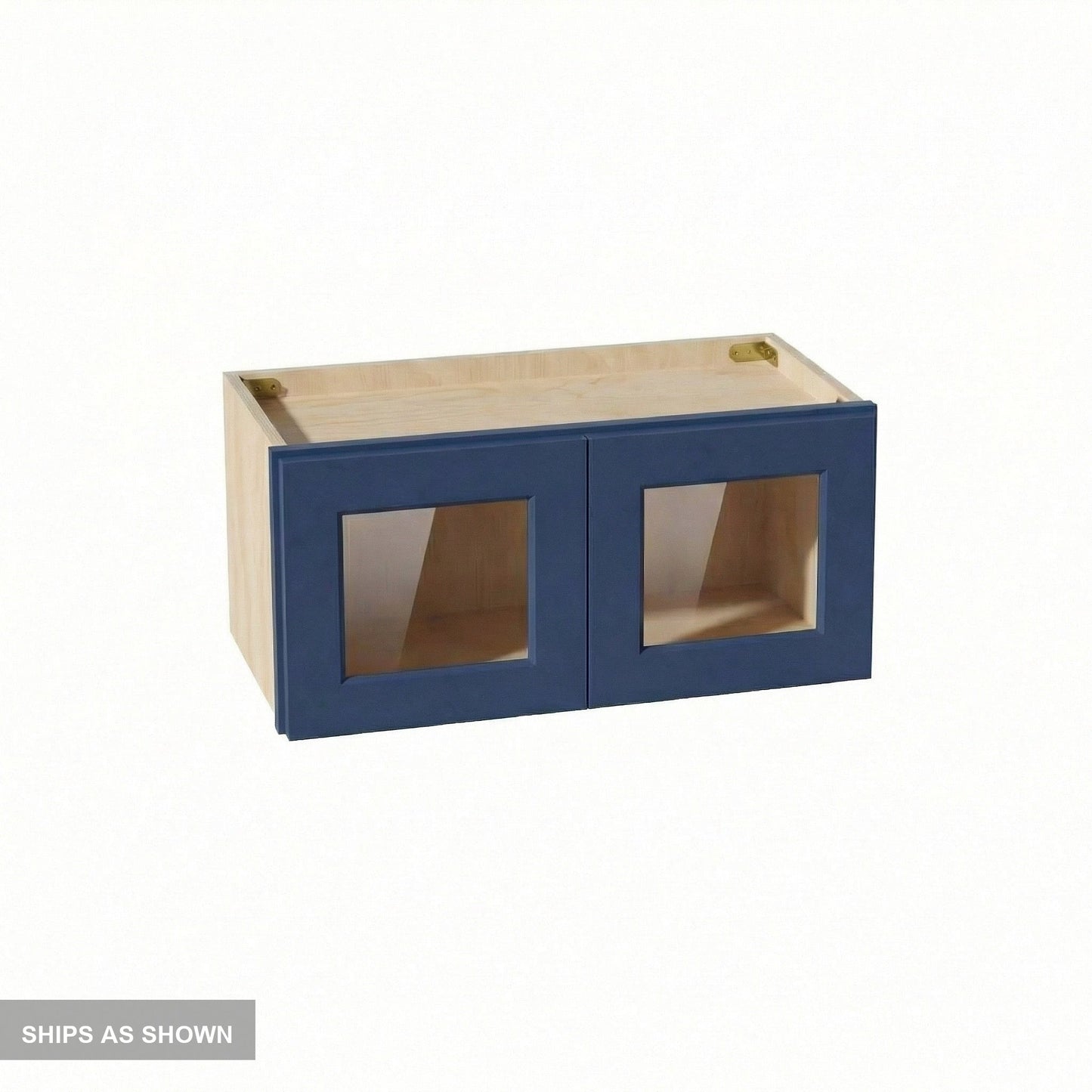 Shaker Bridge Wall Cabinet 24" (W2412GD) · Ardelle - Blue - Flat Pack