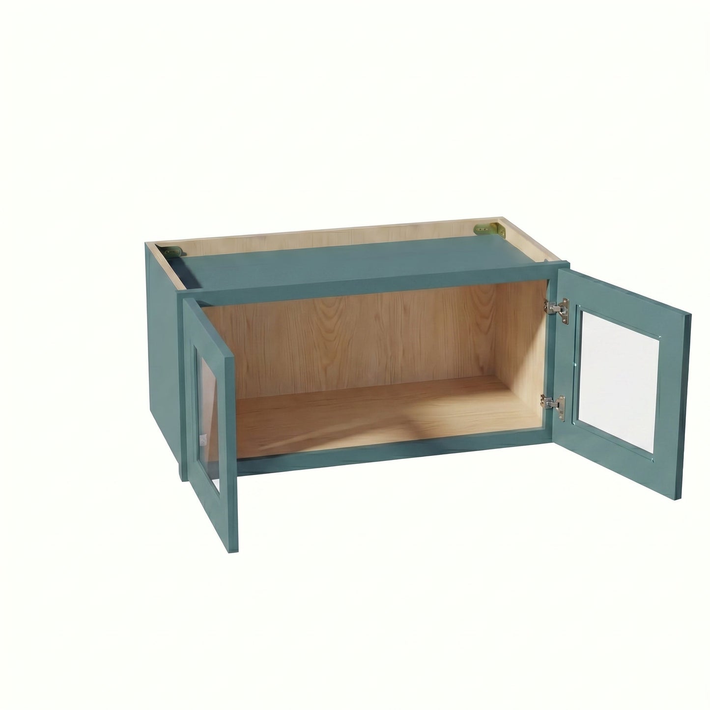 Shaker Bridge Wall Cabinet 24" (W2412GD) · Tallis - Fairy Green - Interior