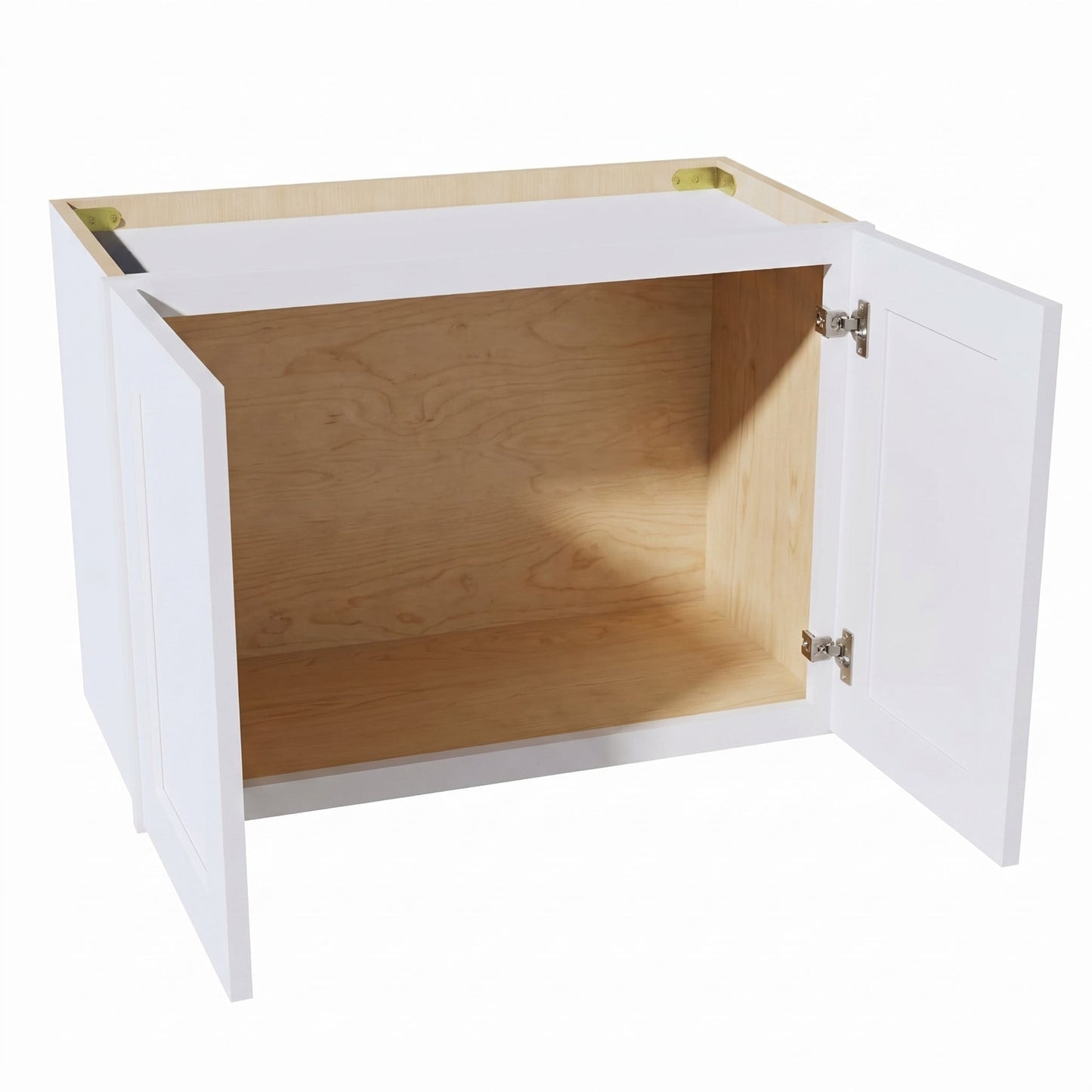 Shaker Bridge Wall Cabinet 24" (W2415) · Ardelle - White - Interior