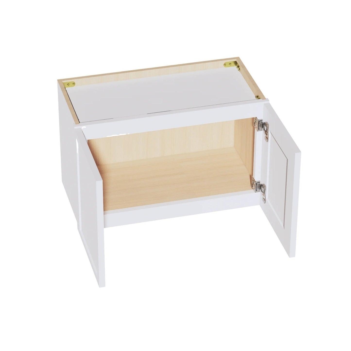 Slim Shaker Bridge Wall Cabinet 24" (W2415) · Slim - Frost - Interior