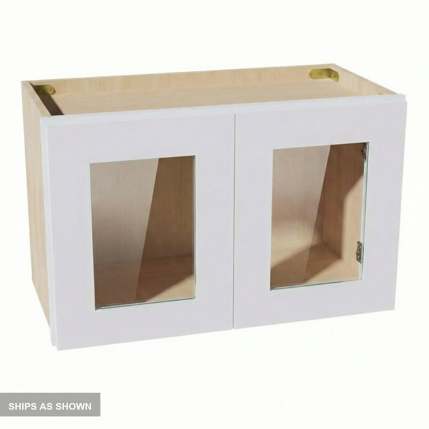 Shaker Bridge Wall Cabinet 24" (W2415GD) · Ardelle - White - Flat Pack