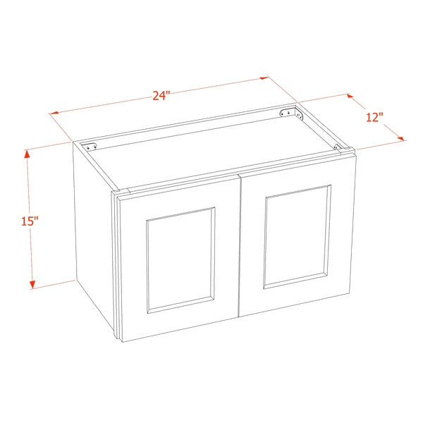 Shaker Bridge Wall Cabinet 24" (W2415GD) · Ardelle