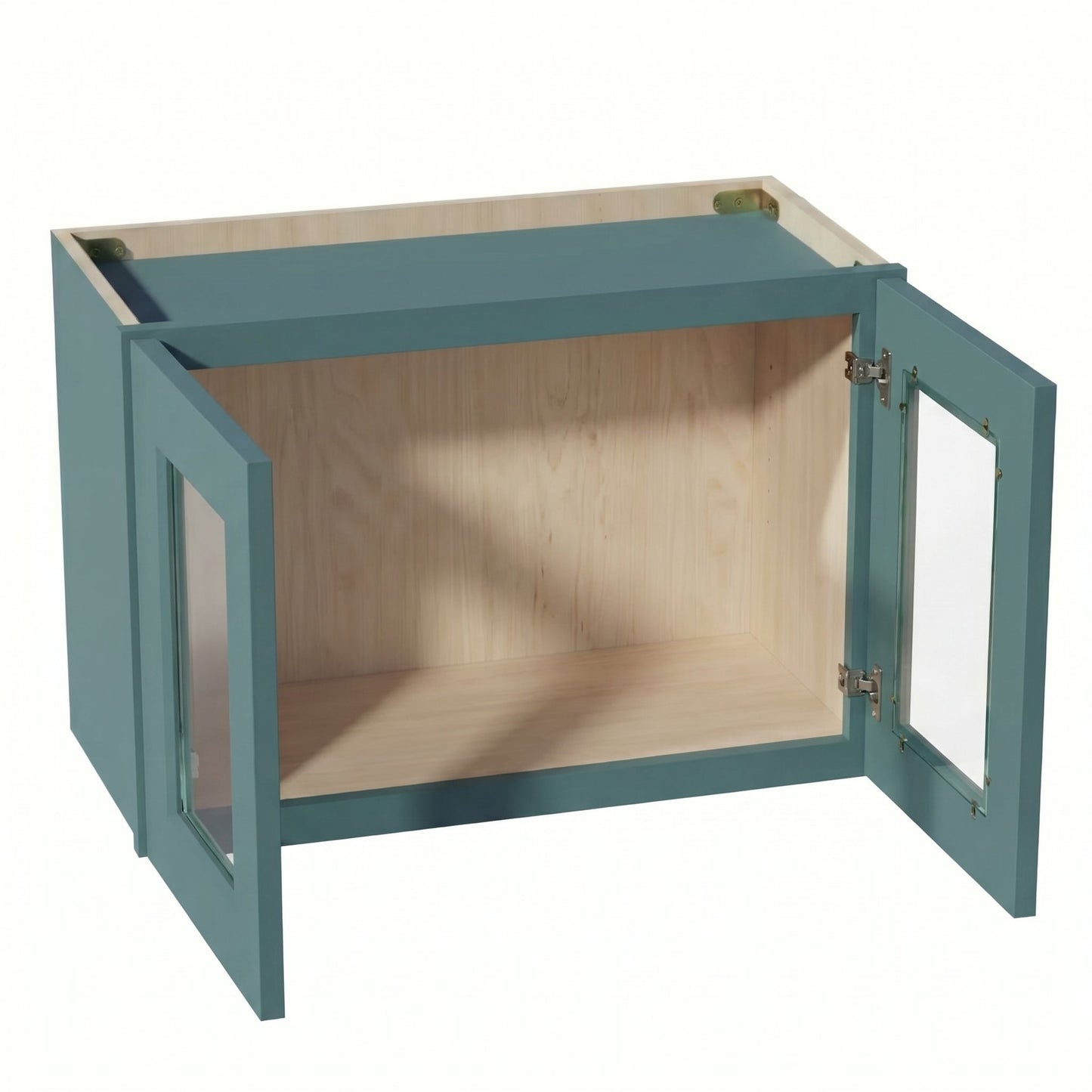 Shaker Bridge Wall Cabinet 24" (W2415GD) · Tallis - Fairy Green - Interior