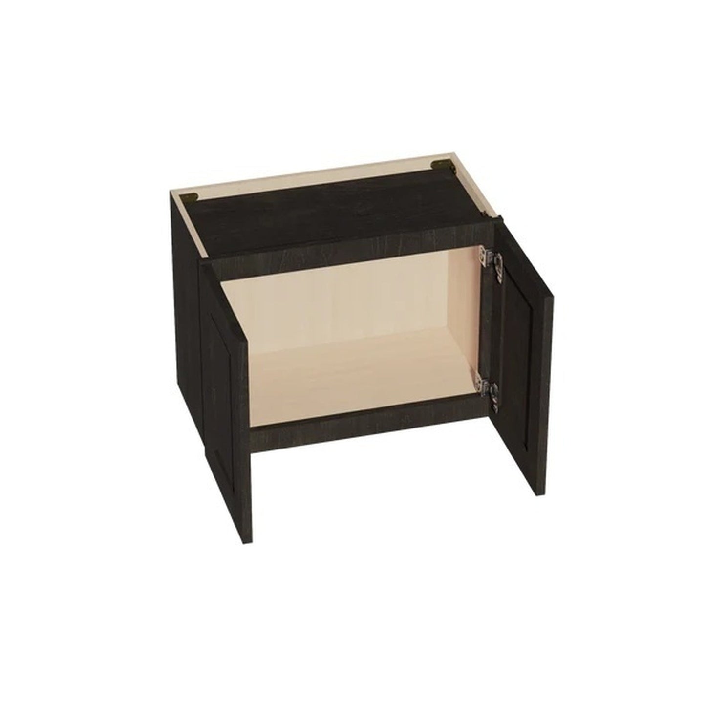 Shaker Bridge Wall Cabinet 24" (W2418) · Ardelle - Charcoal - Interior