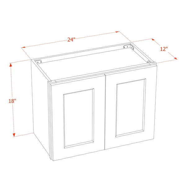 Slim Shaker Bridge Wall Cabinet 24" (W2418) · Slim