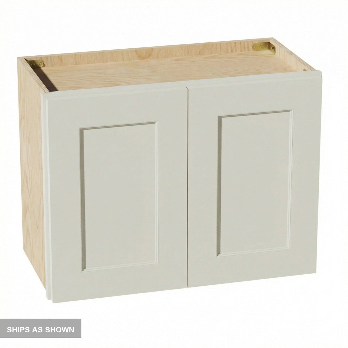 Shaker Bridge Wall Cabinet 24" (W2418) · Tallis - Swan White - Flat Pack