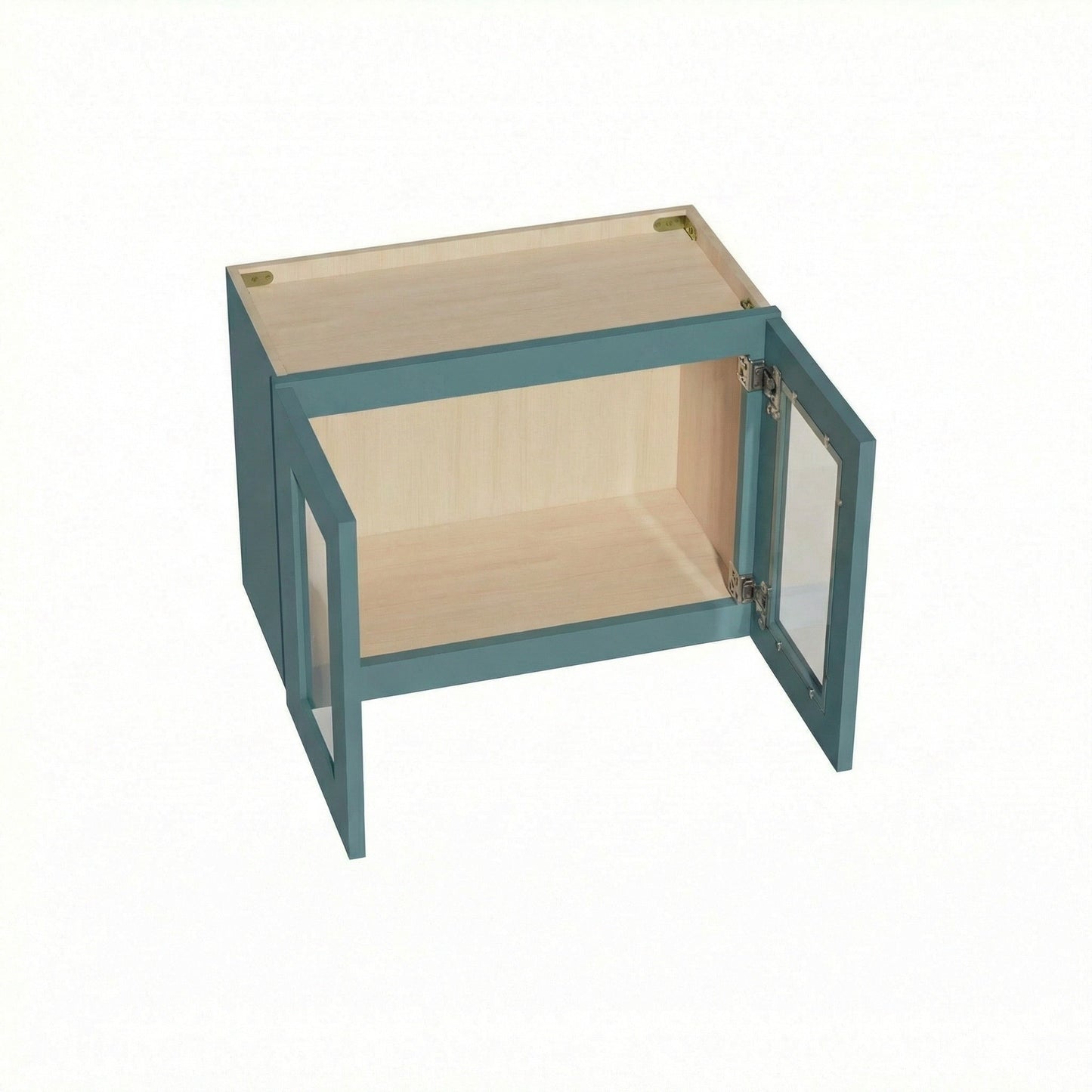 Shaker Bridge Wall Cabinet 24" (W2418GD) · Tallis - Fairy Green - Interior