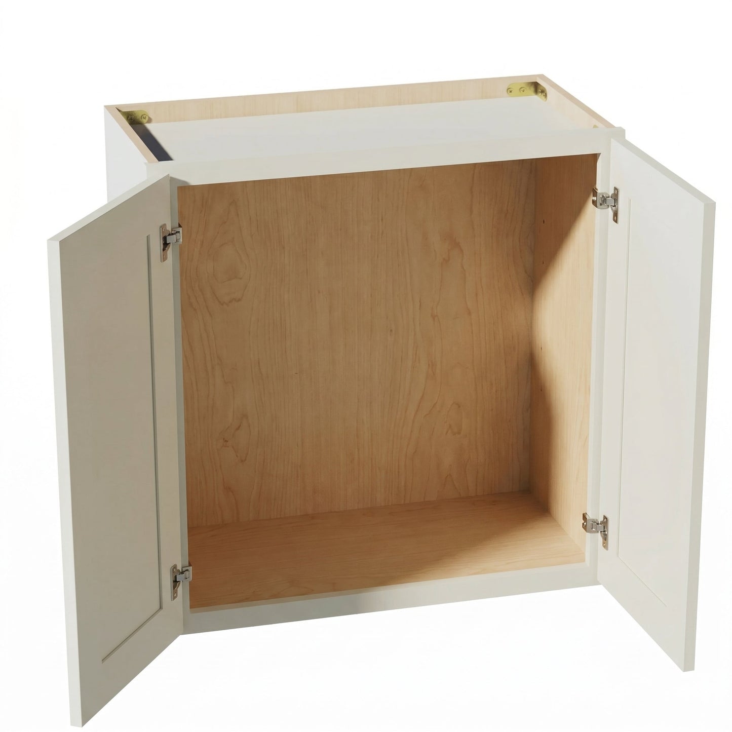 Shaker Bridge Wall Cabinet 24" (W2421) · Tallis - Swan White - Interior