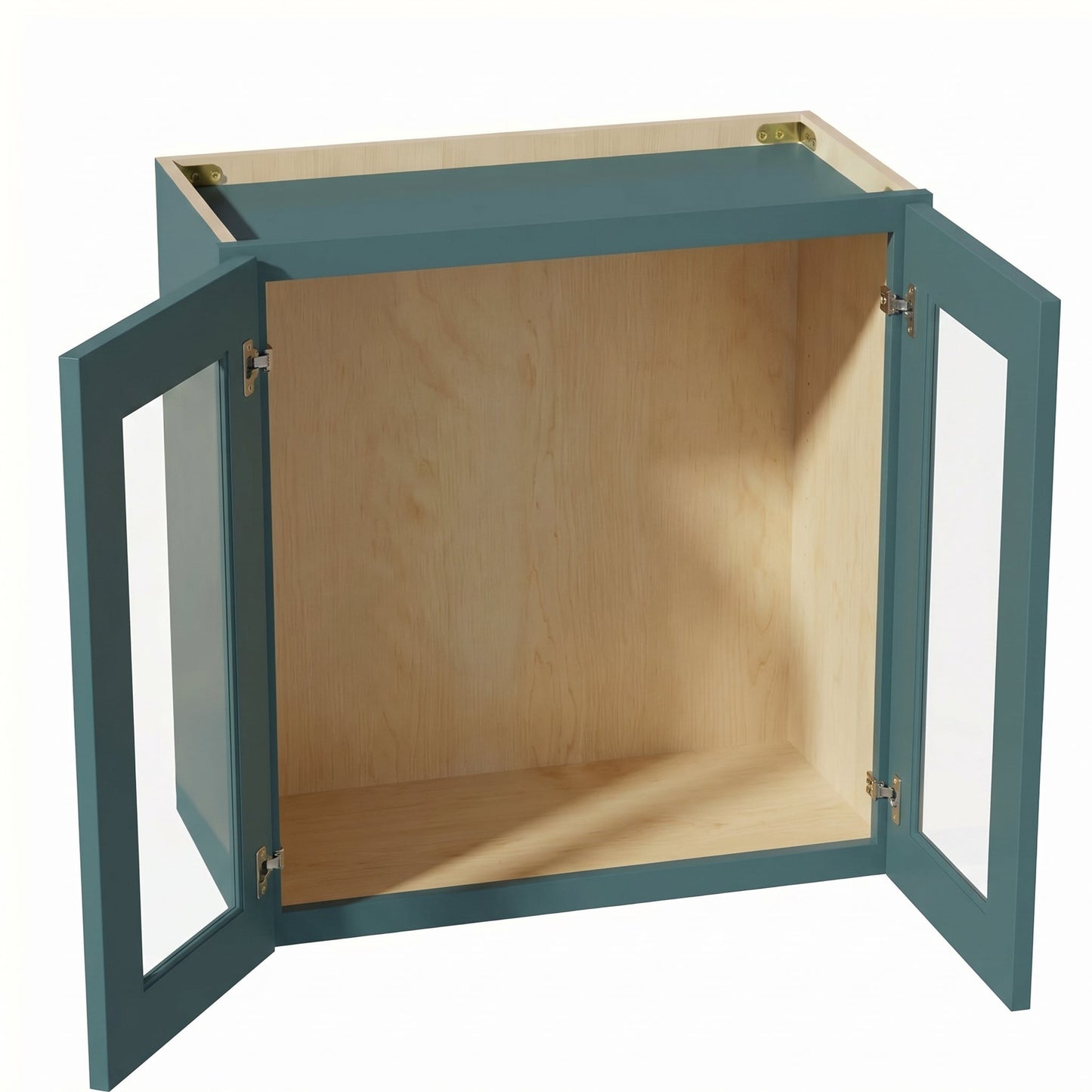 Shaker Bridge Wall Cabinet 24" (W2421GD) · Tallis - Fairy Green - Interior