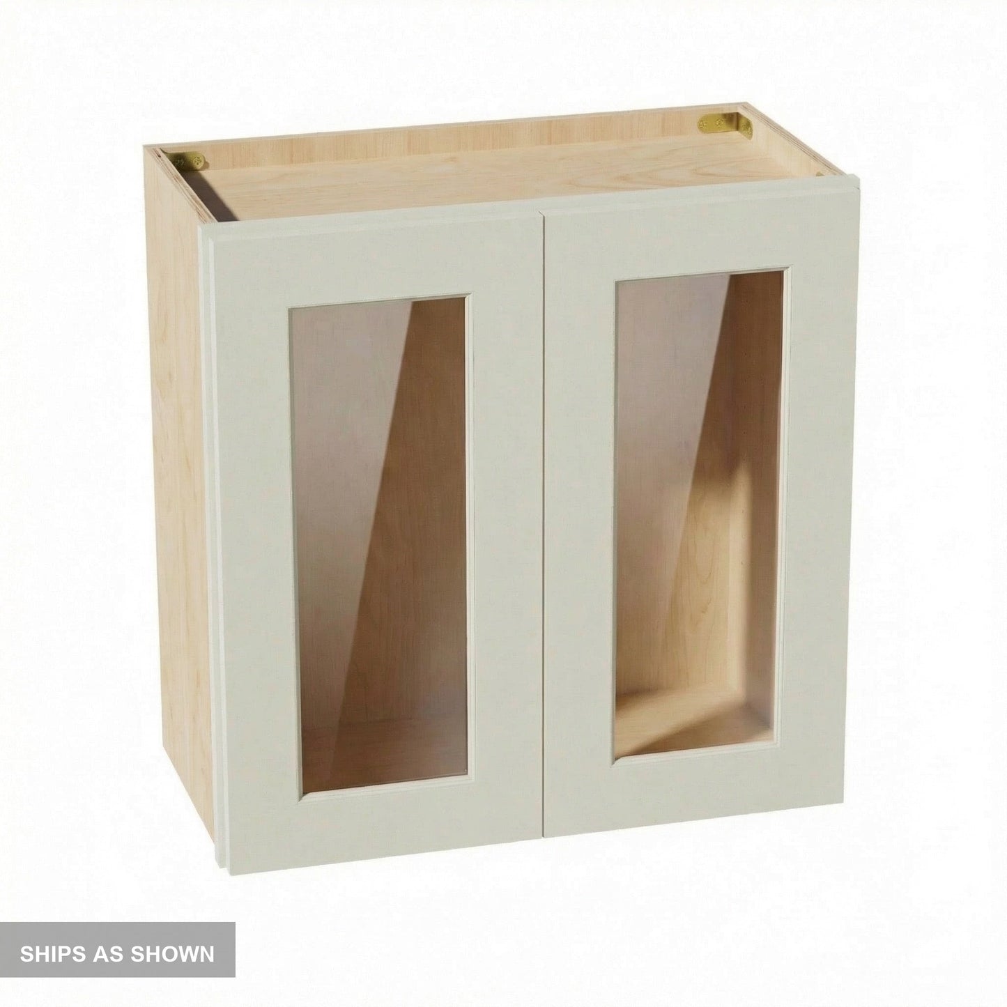 Shaker Bridge Wall Cabinet 24" (W2421GD) · Tallis - Swan White - Flat Pack