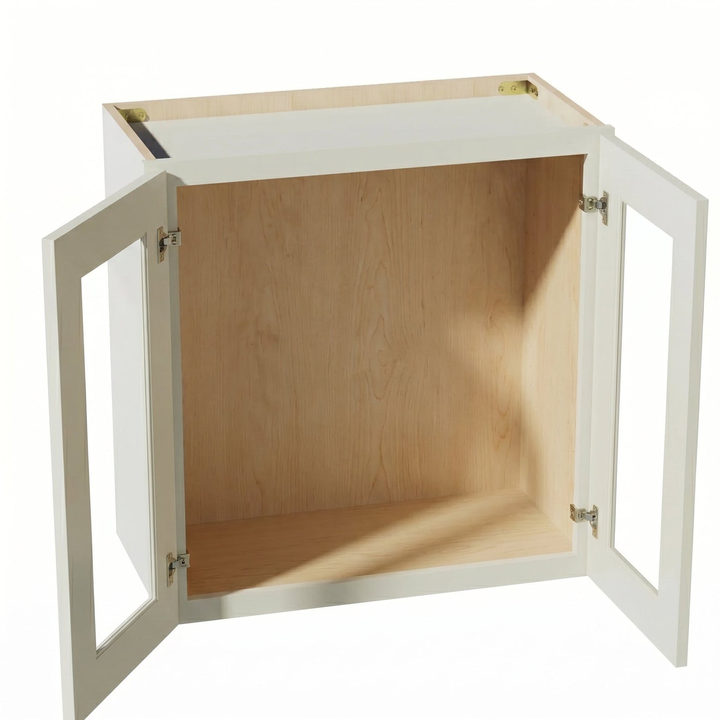 Shaker Bridge Wall Cabinet 24" (W2421GD) · Tallis - Swan White - Interior