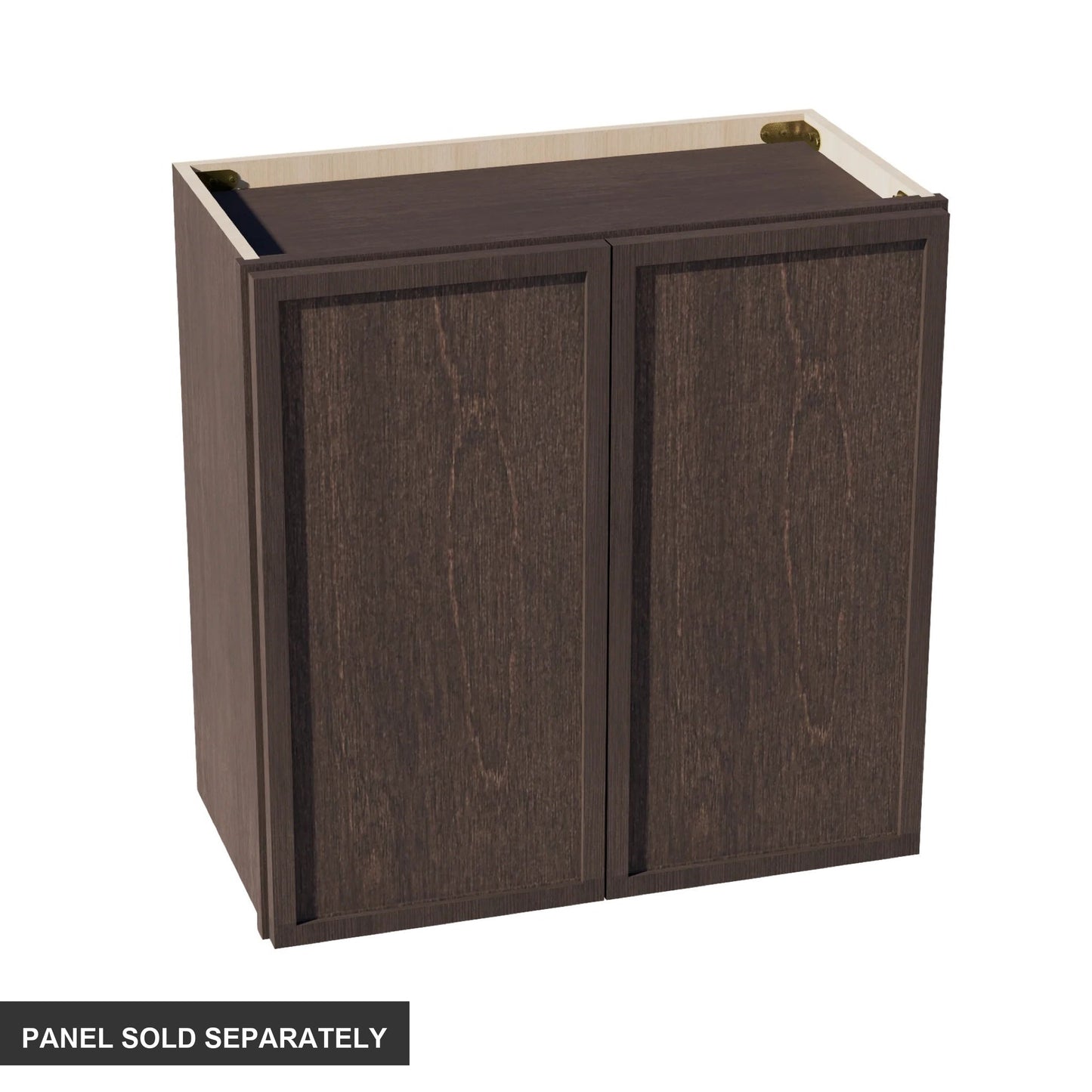 Slim Shaker Bridge Wall Cabinet 24" (W2424) · Slim - Mocha - Product