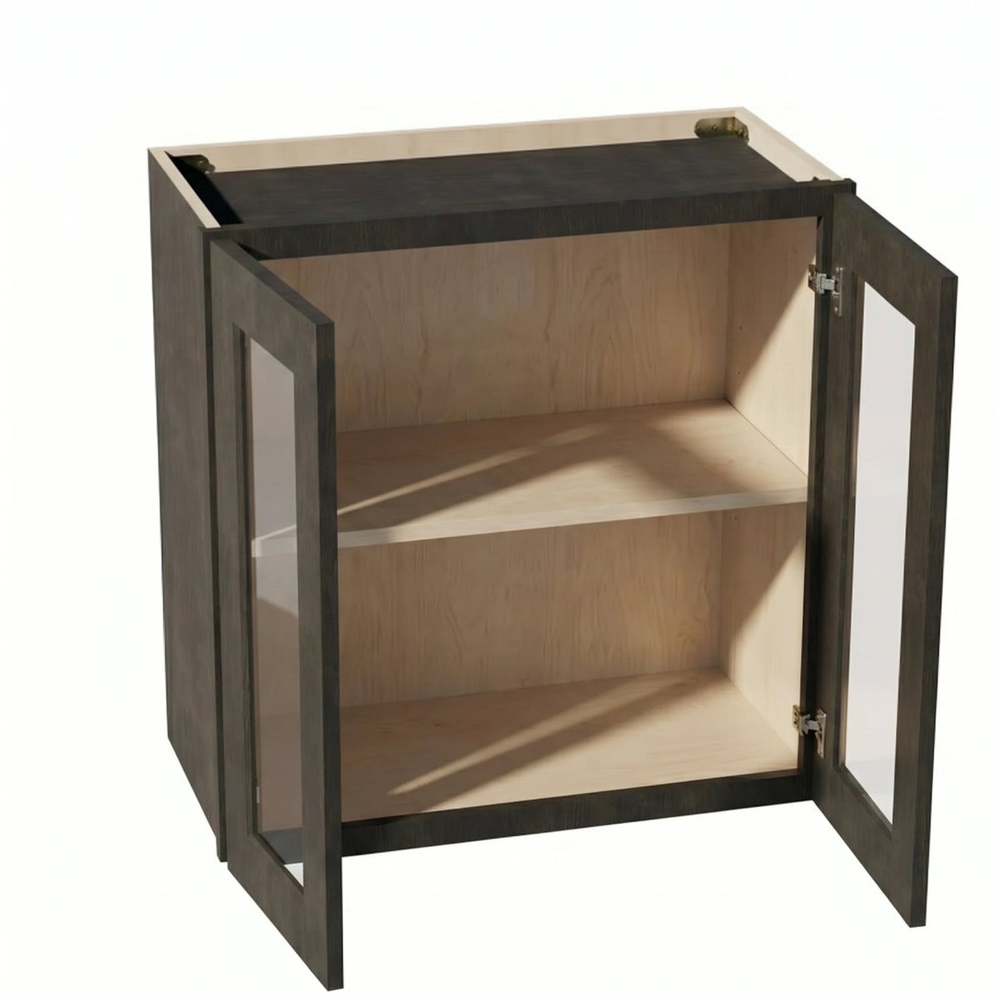 Shaker Bridge Wall Cabinet 24" (W2424GD) · Ardelle - Charcoal - Interior