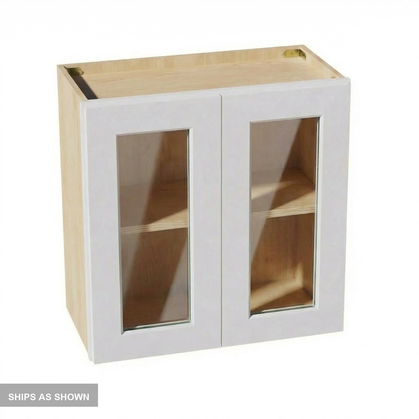 Shaker Bridge Wall Cabinet 24" (W2424GD) · Ardelle - White - Flat Pack