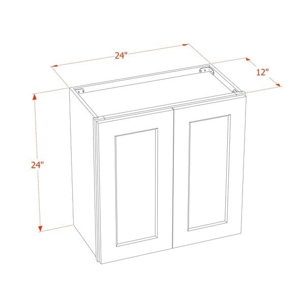 Quik Cabinets W2424GD Tallis Swan White - Dimensions
