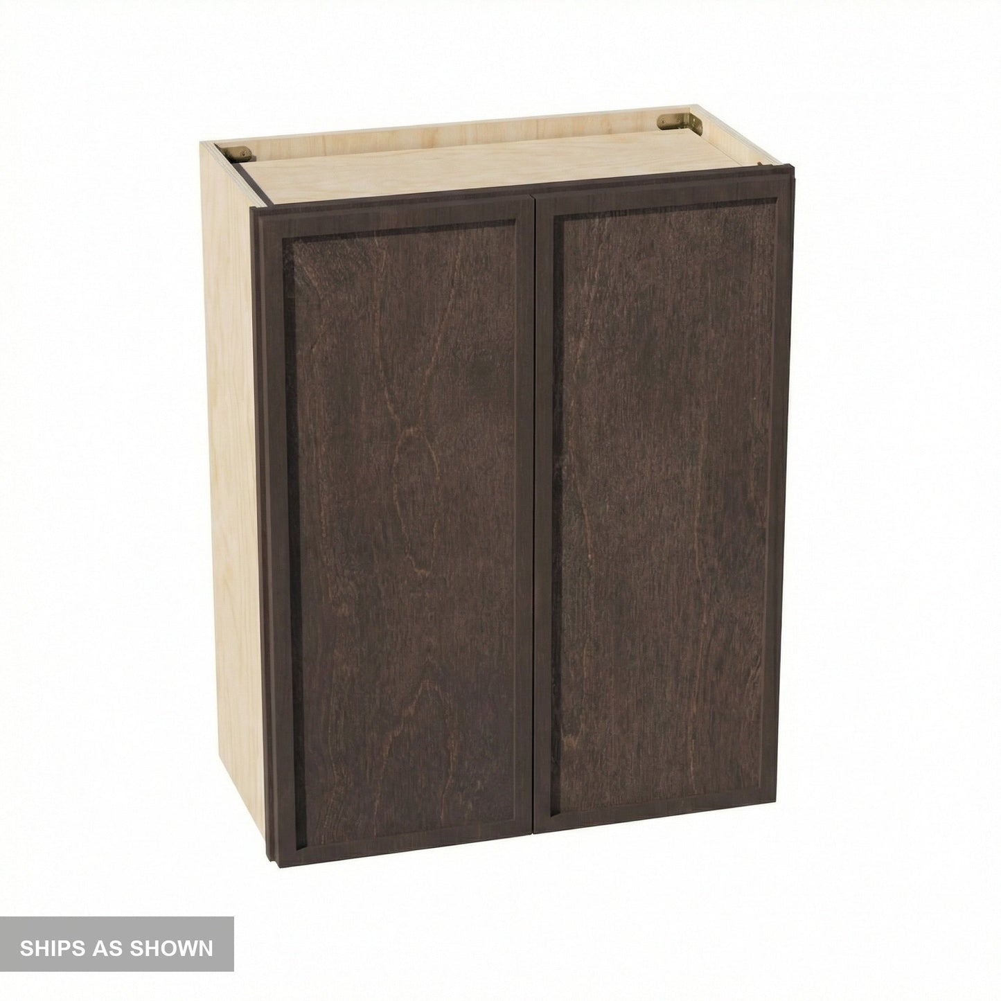 Slim Shaker Wall Cabinet 24" (W2430) · Slim - Mocha - Flat Pack