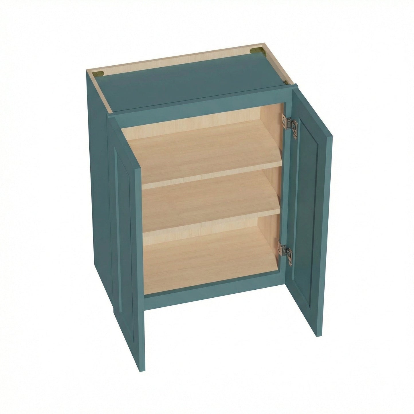 Shaker Wall Cabinet 24" (W2430) · Tallis - Fairy Green - Interior