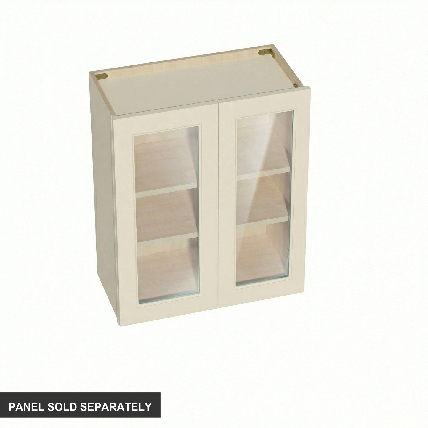Shaker Glass Door Wall Cabinet 24" (W2430GD) · Tallis - Swan White - Product