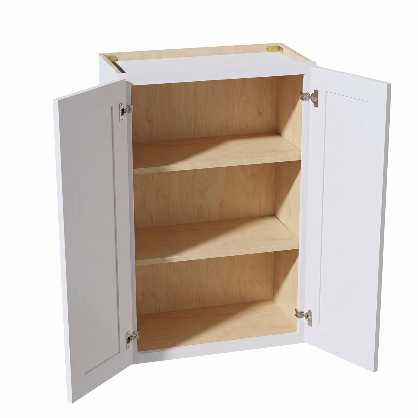 Shaker Wall Cabinet 24" (W2436) · Ardelle - White - Interior