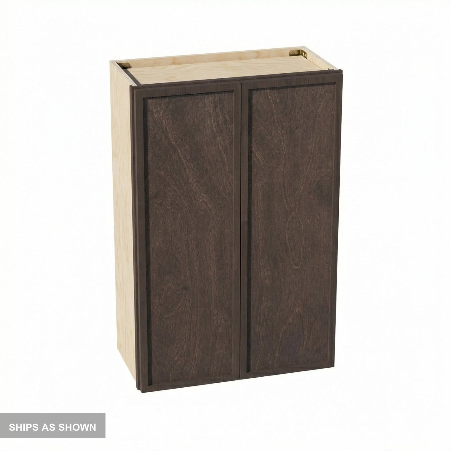 Slim Shaker Wall Cabinet 24" (W2436) · Slim - Mocha - Flat Pack
