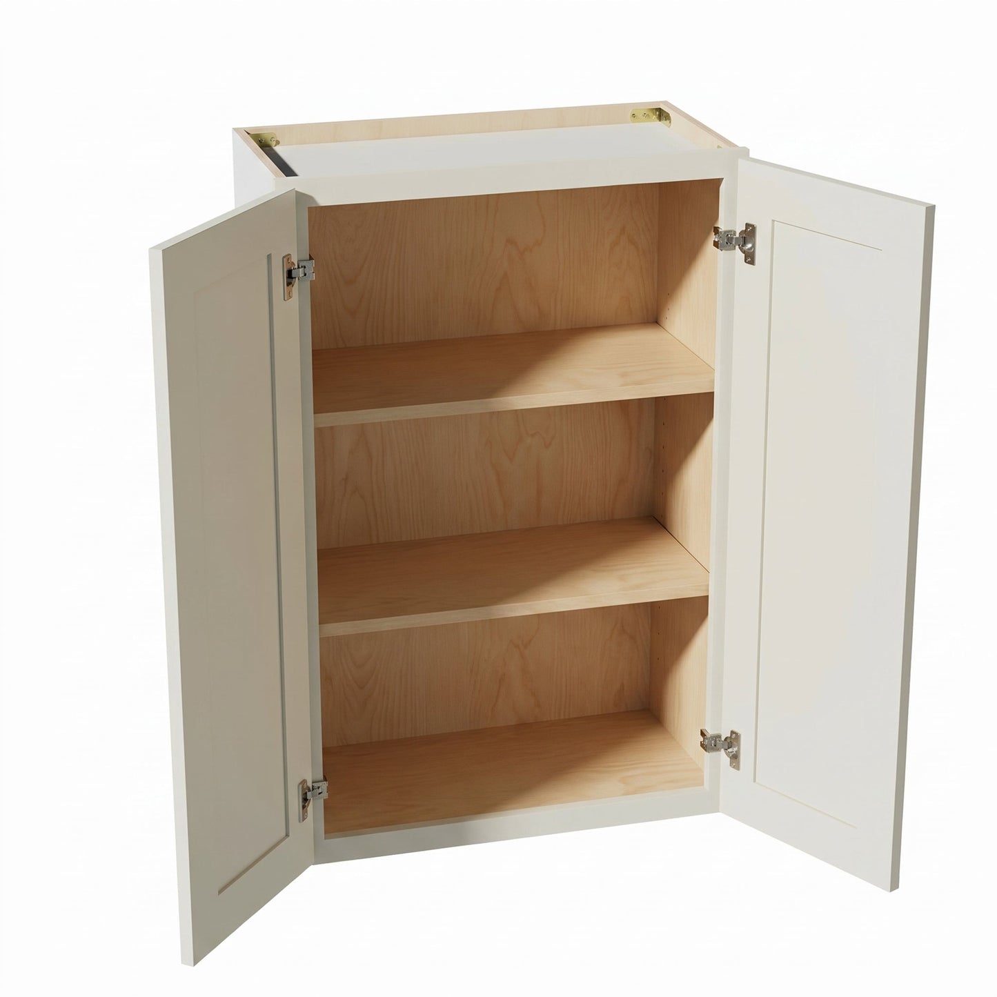 Shaker Wall Cabinet 24" (W2436) · Tallis - Swan White - Interior