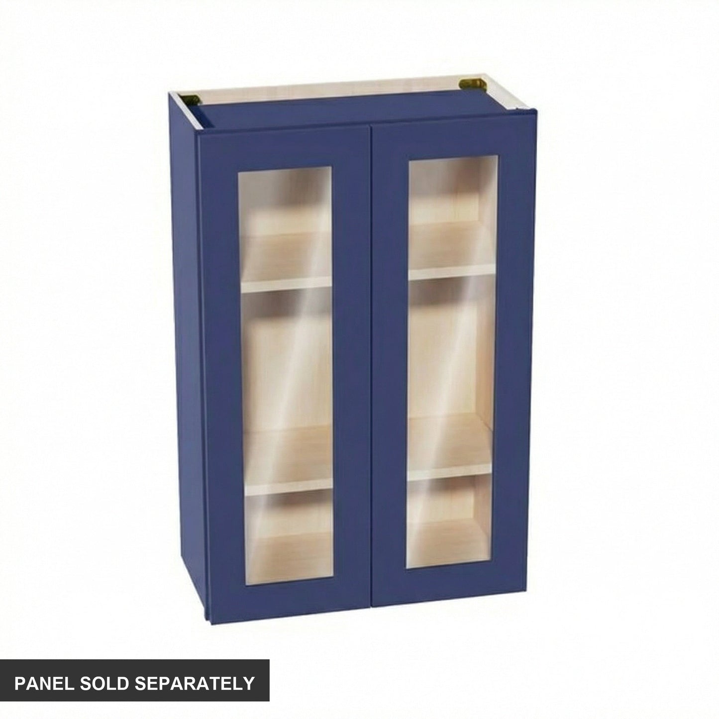 Shaker Glass Door Wall Cabinet 24" (W2436GD) · Ardelle - Blue - Product