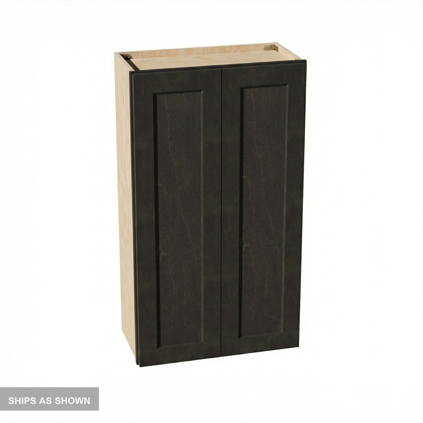 Shaker Wall Cabinet 24" (W2442) · Ardelle - Charcoal - Flat Pack