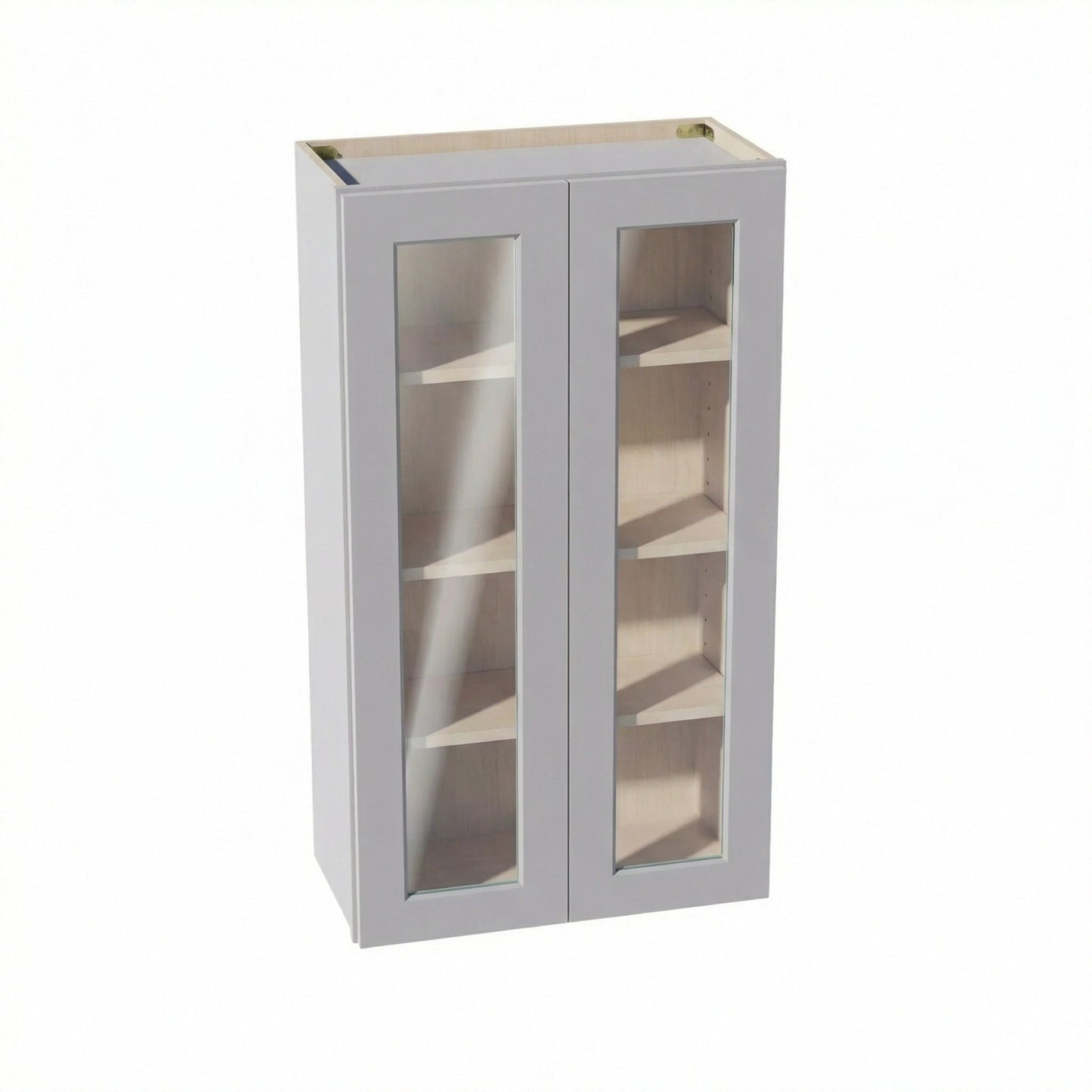 Shaker Glass Door Wall Cabinet 24" (W2442GD) · Ardelle - Ash - Hero