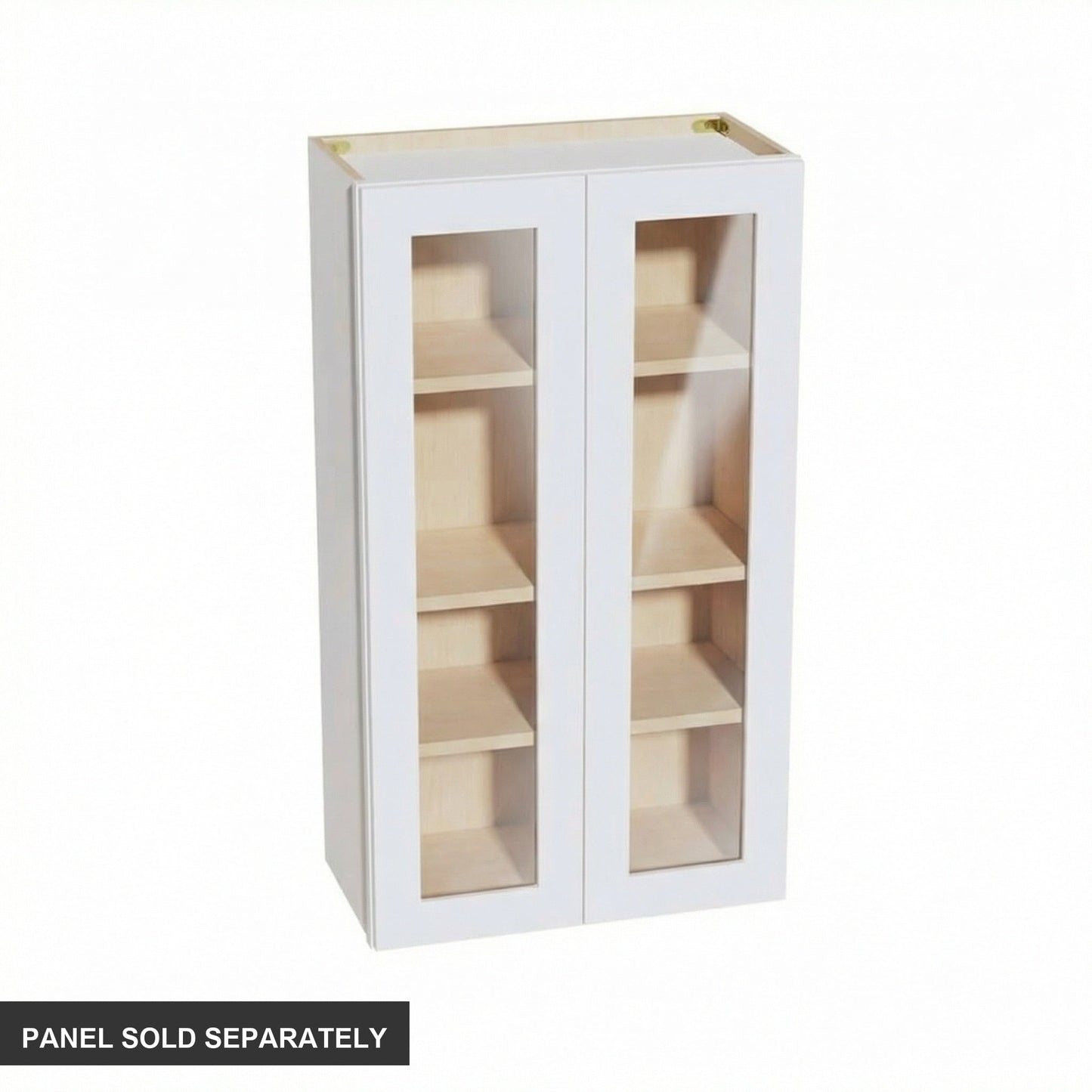 Shaker Glass Door Wall Cabinet 24" (W2442GD) · Ardelle - White - Product