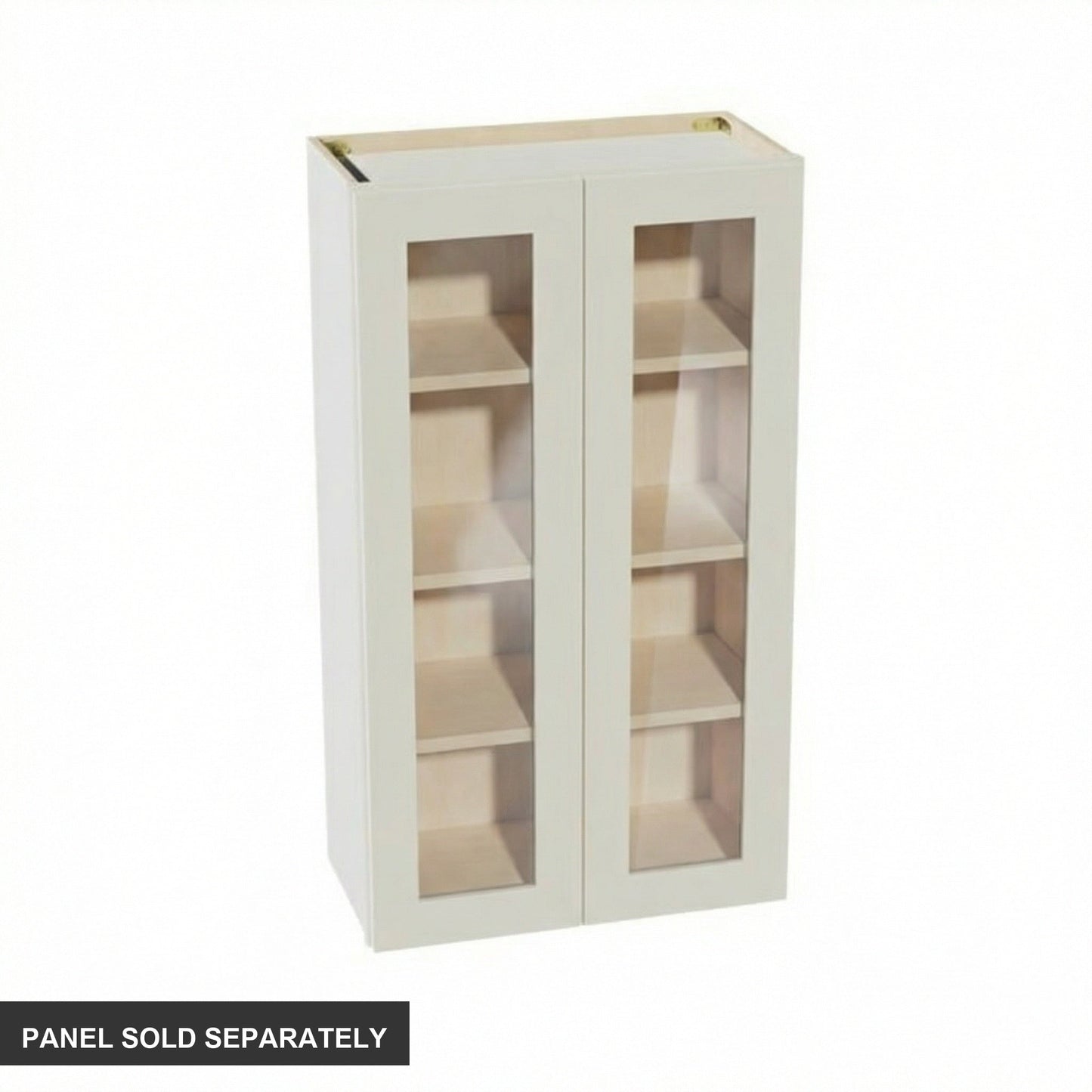 Shaker Glass Door Wall Cabinet 24" (W2442GD) · Tallis - Swan White - Product