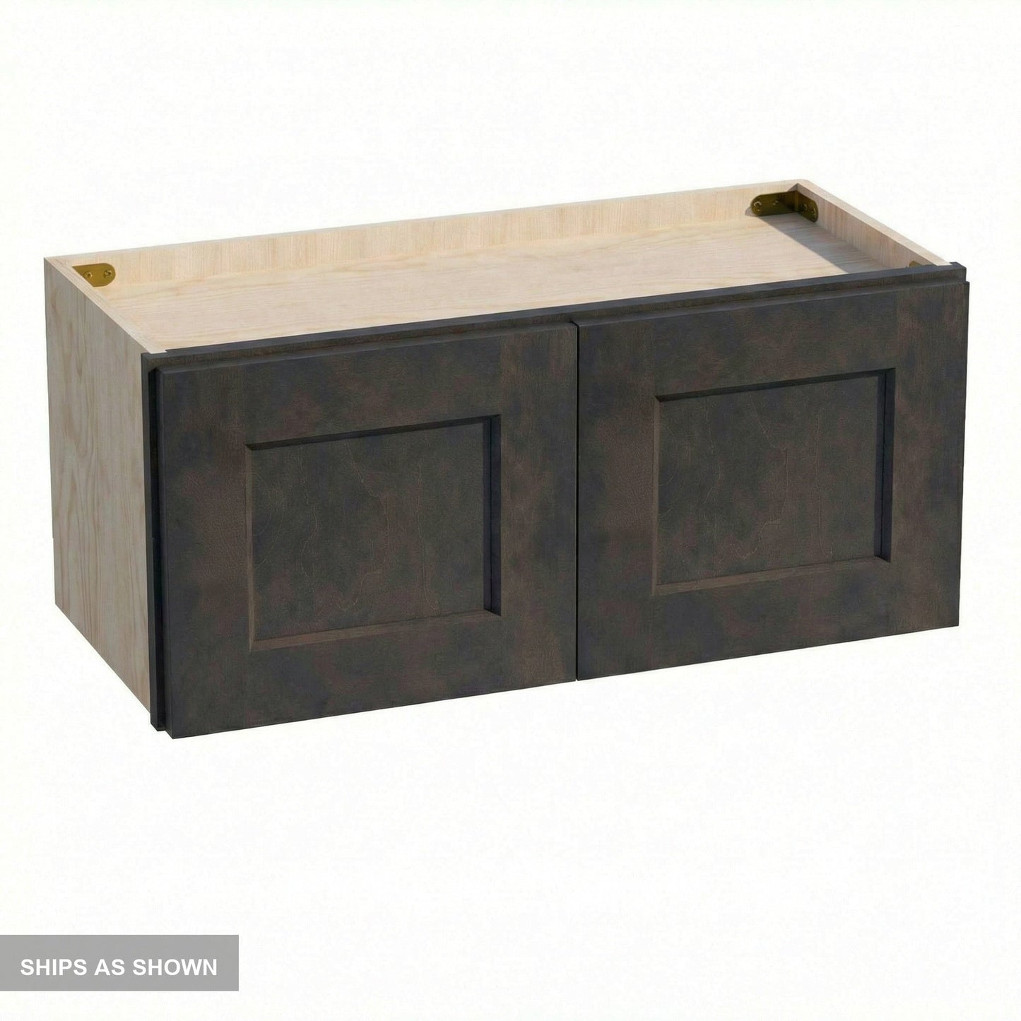 Shaker Bridge Wall Cabinet 27" (W2712) · Ardelle - Charcoal - Flat Pack